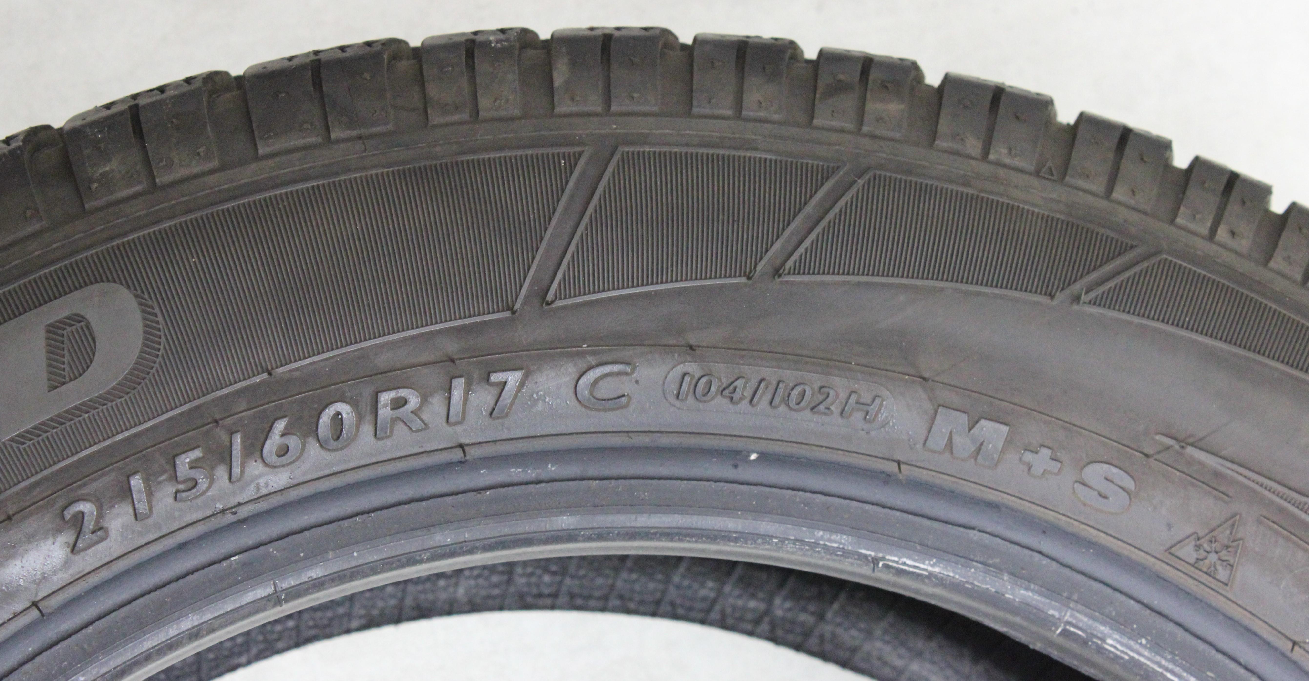 4 x 215/60R17C 104/102H Winterreifen Dunlop SP Winter Sport 3D   5-5,5mm 2022