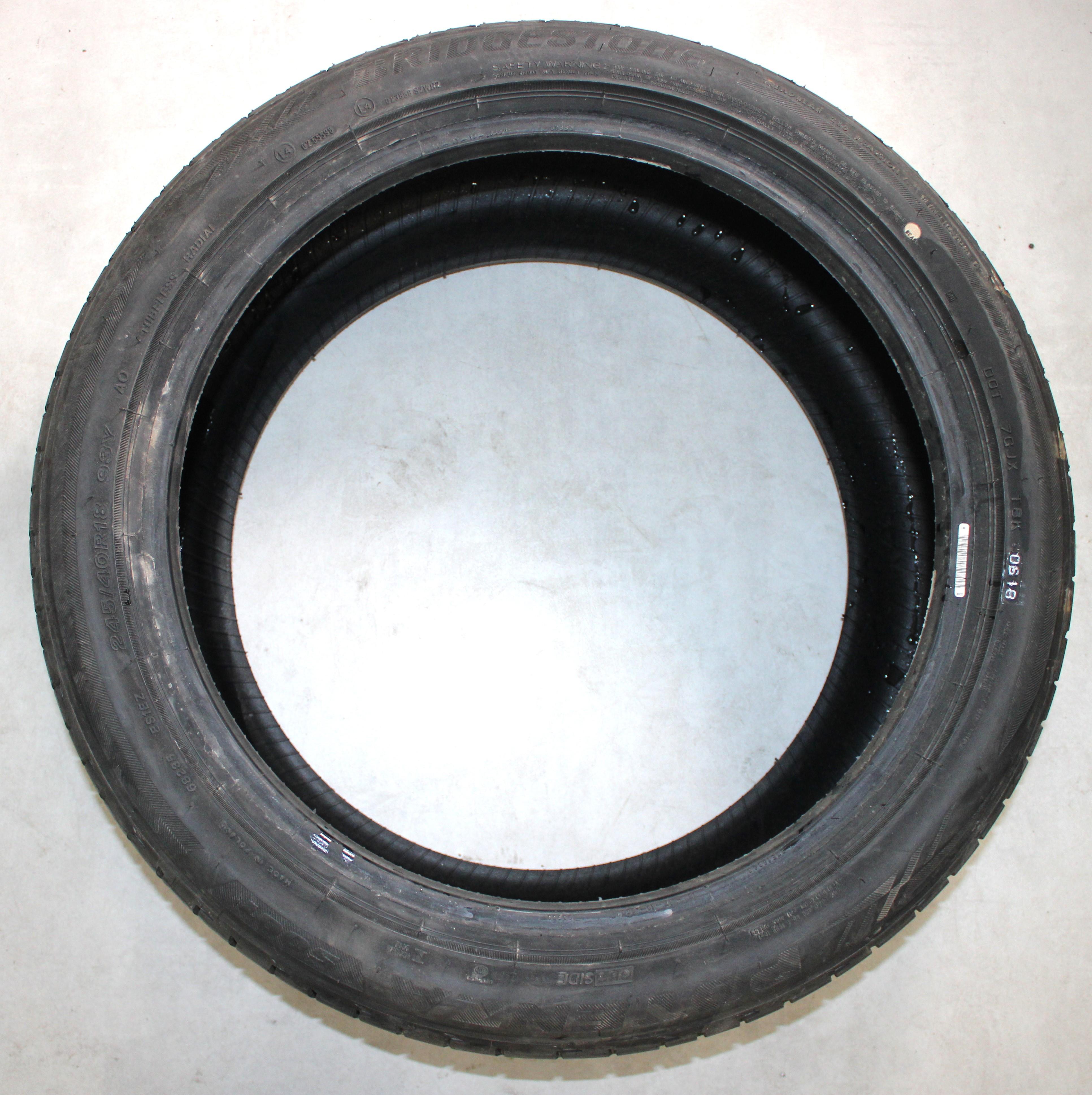 2 x 245/40R18 93Y Sommerreifen Bridgestone Potenza S001 7-7,5mm 2018 AO