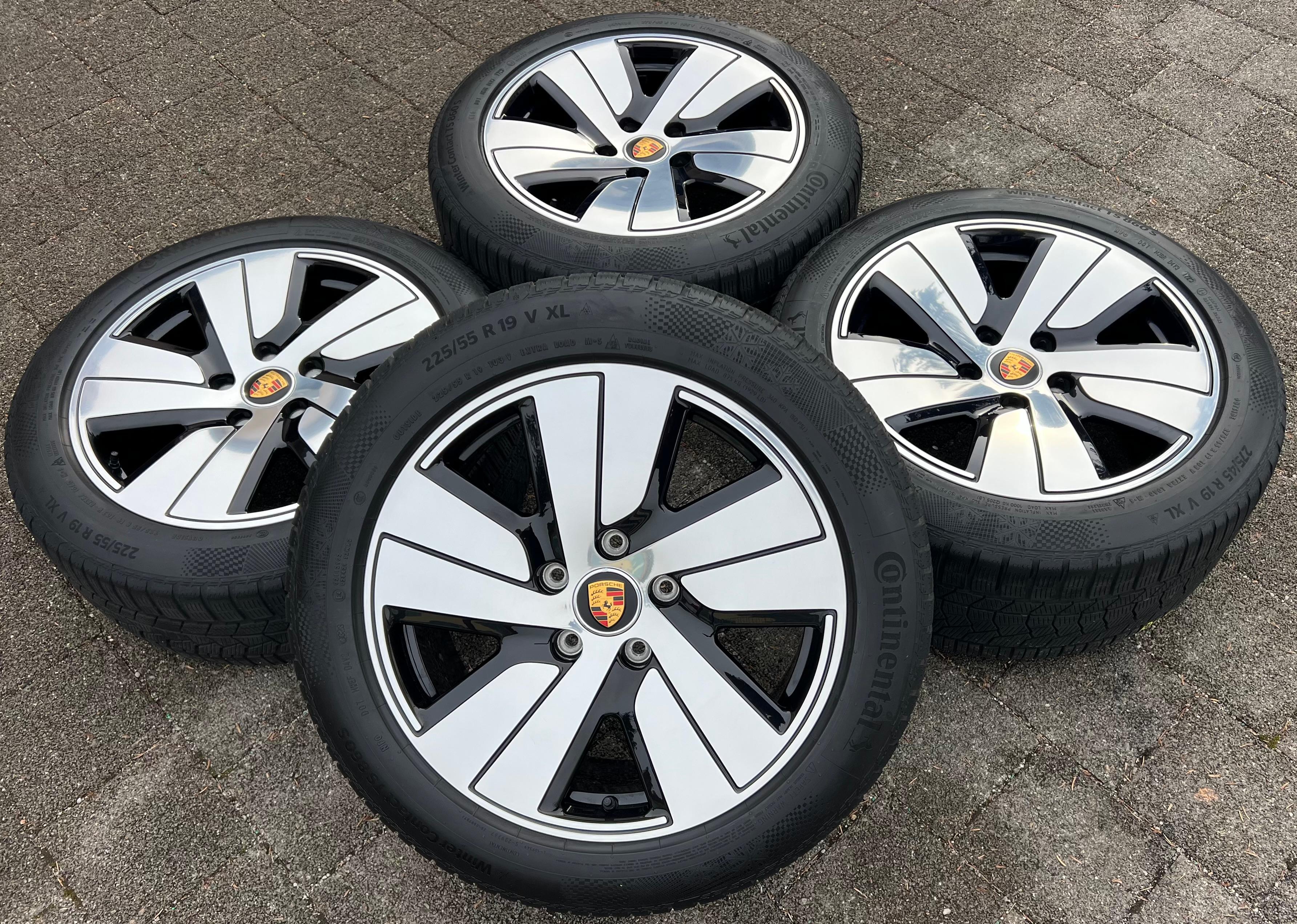 4 ORIGINAL 19" ALU WINTERRÄDER PORSCHE TAYCAN AERO CONTINENTAL RDKS