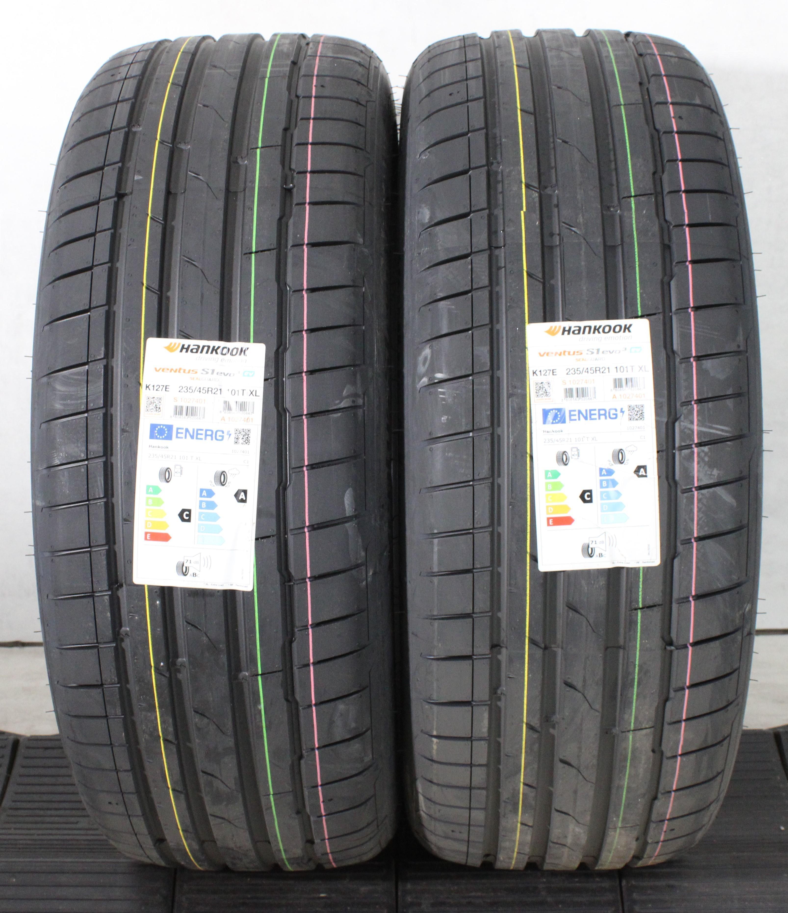 2 neumáticos de verano Hankook Ventus S1 Evo 3 EV AO 2023 Seal XL, 235/45R21 101T, NUEVOS