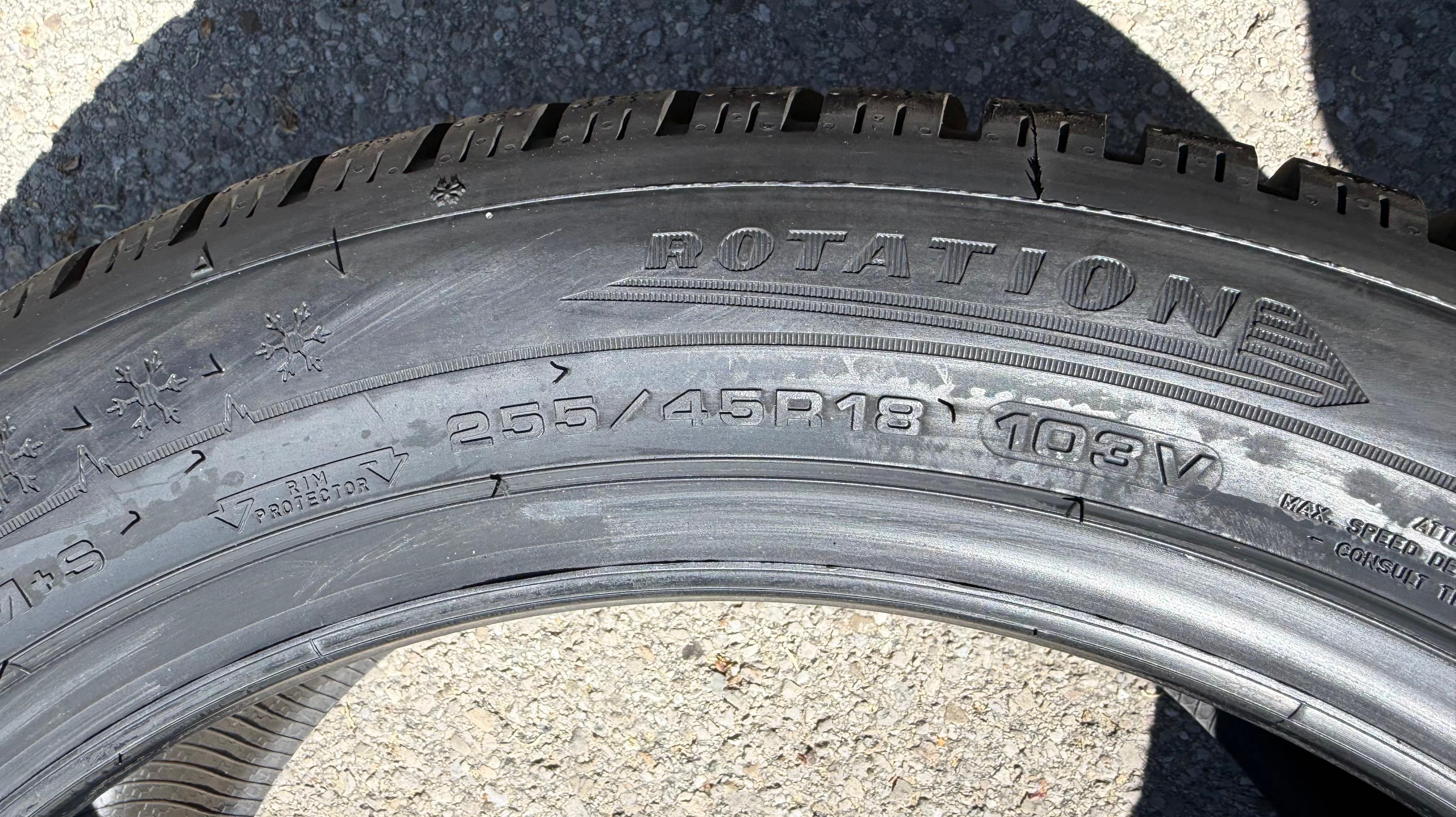4 x 255/45R18 103V XL Winterreifen Dunlop Winter Sport 5 2023 NEU