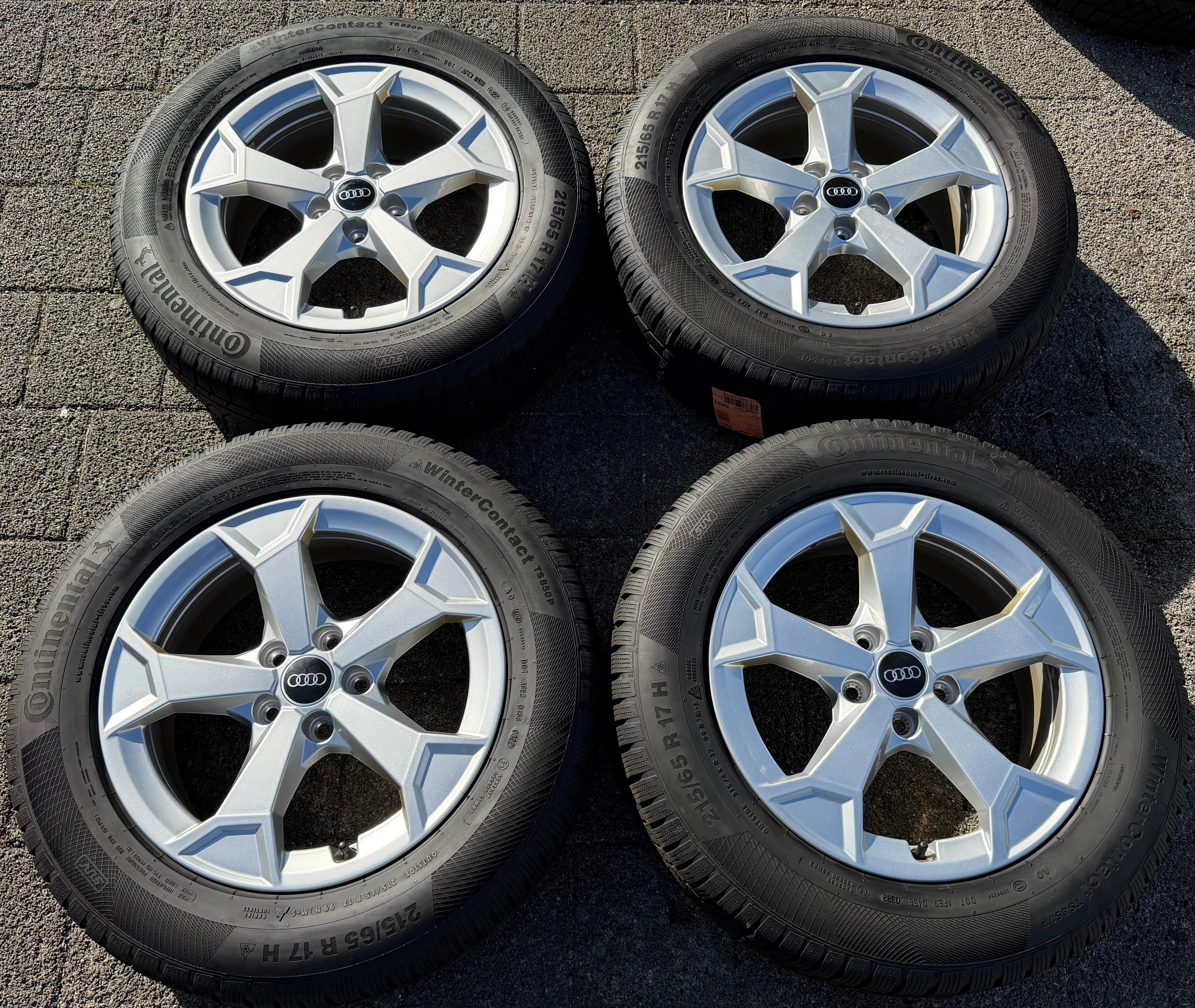 4 Original 17" Alu Winterräder AUDI Q3 F3 F3N 215/65R17 99H Continental 2022