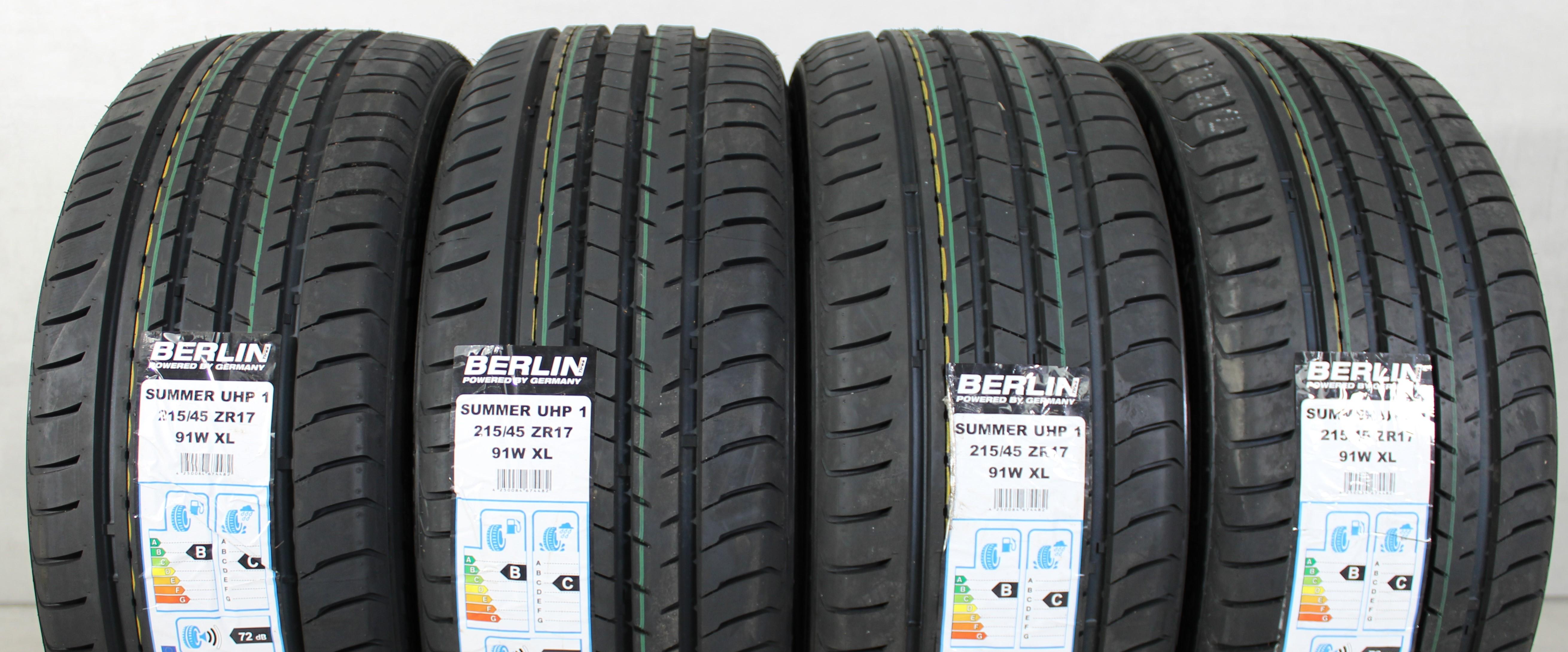 4 x 215/45R17 91W Sommerreifen Berlin Tires Summer UHP1 2019 XL
