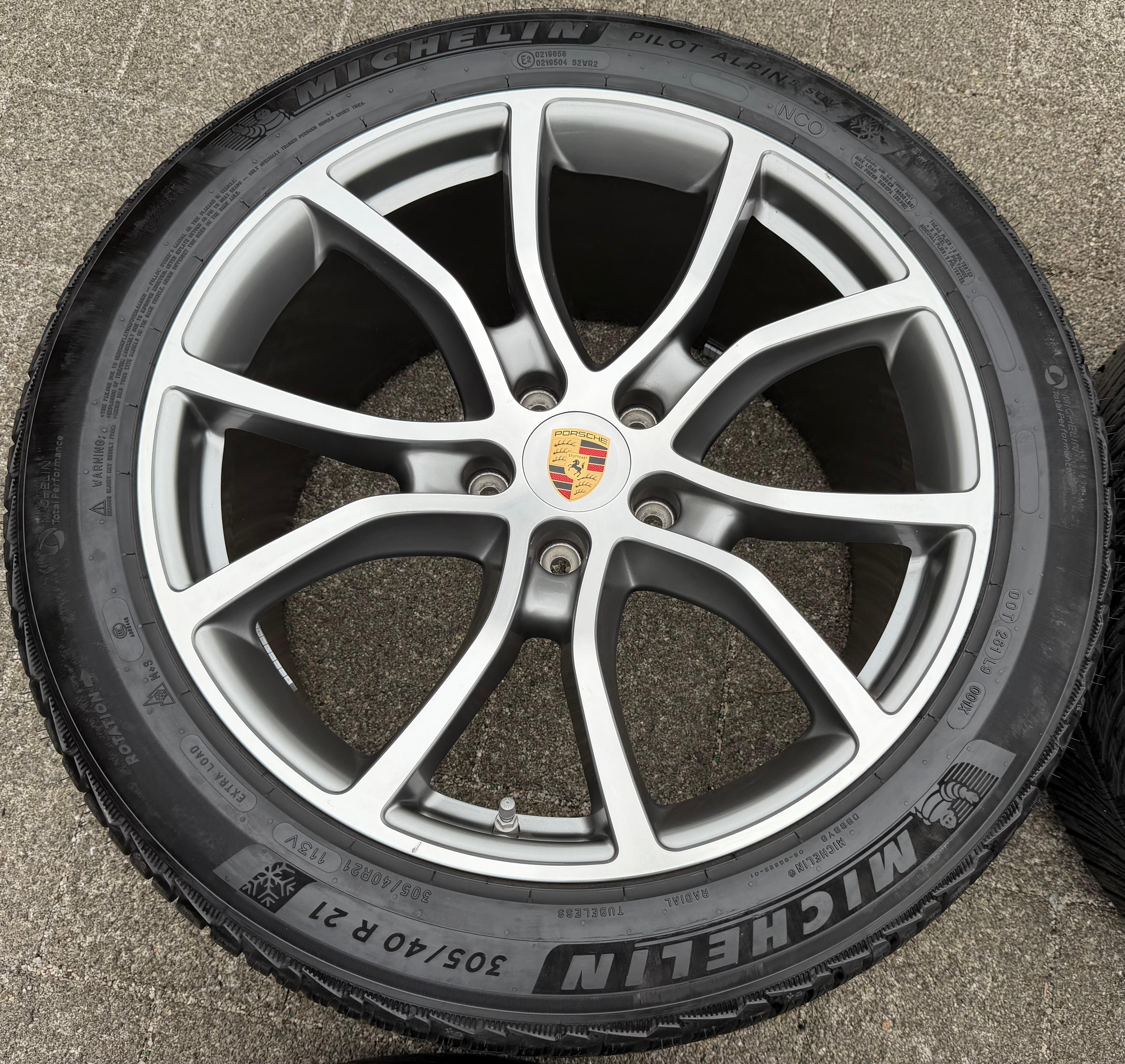 4 Original 21" Alu Winterräder Porsche Cayenne 9Y II 9Y0601025DB 9Y0601025DC RDK