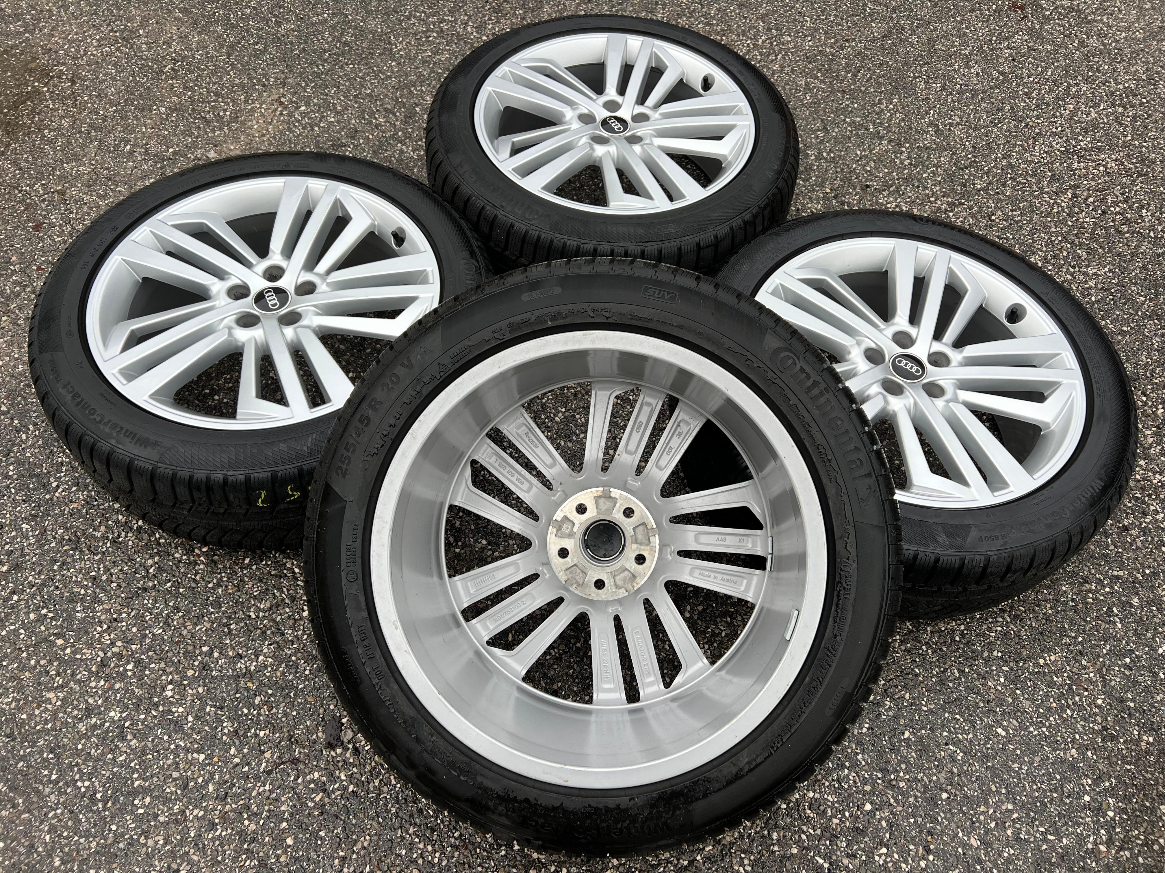 4 ORIGINAL 20" ALU WINTERRÄDER AUDI Q5 SQ5 FY 80A601025L 255/45R20 101V DOT 2022