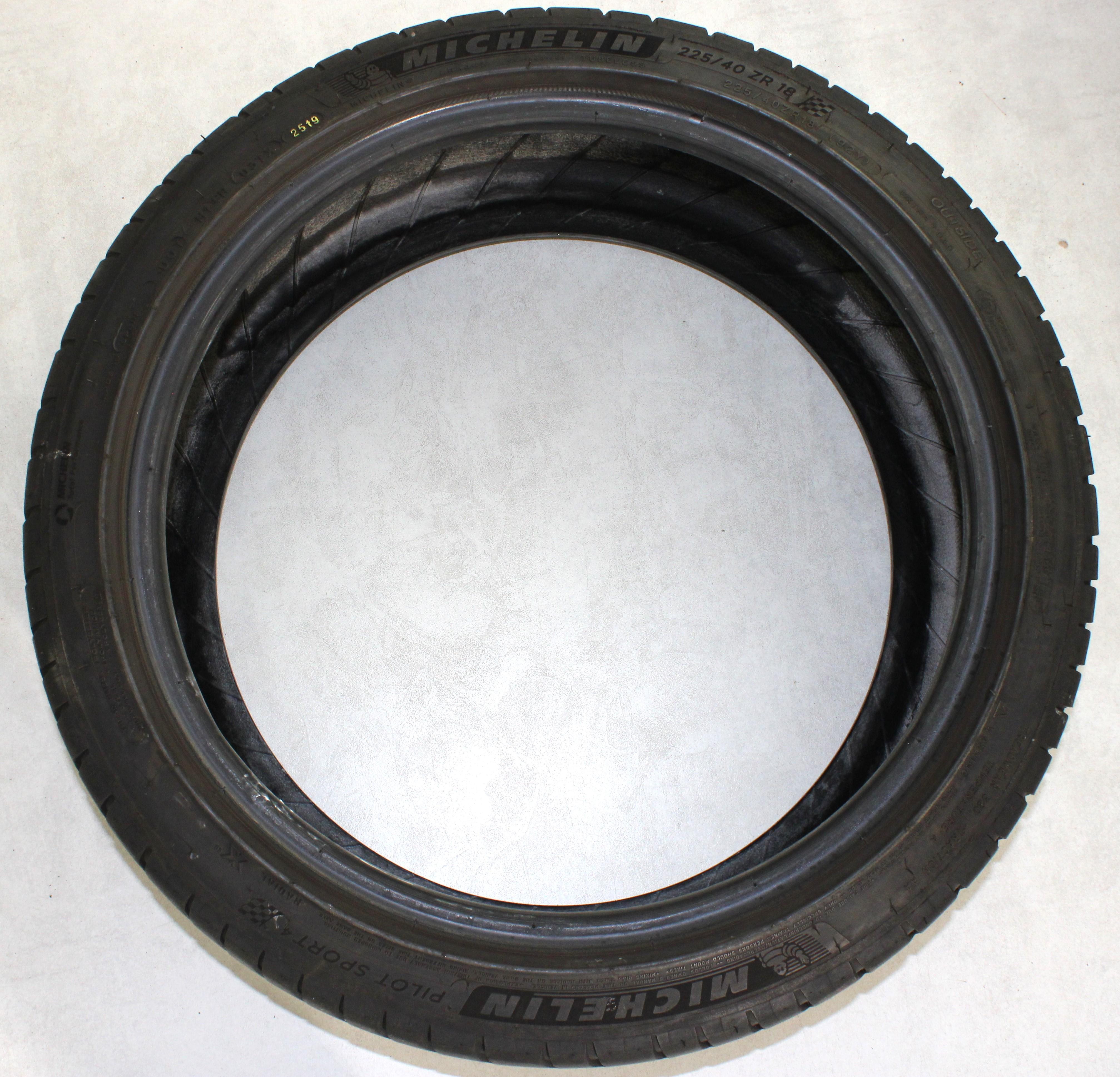 1 x 225/40R18 92Y Sommerreifen Michelin Pilot Sport 4 4,5-5mm 2019 XL