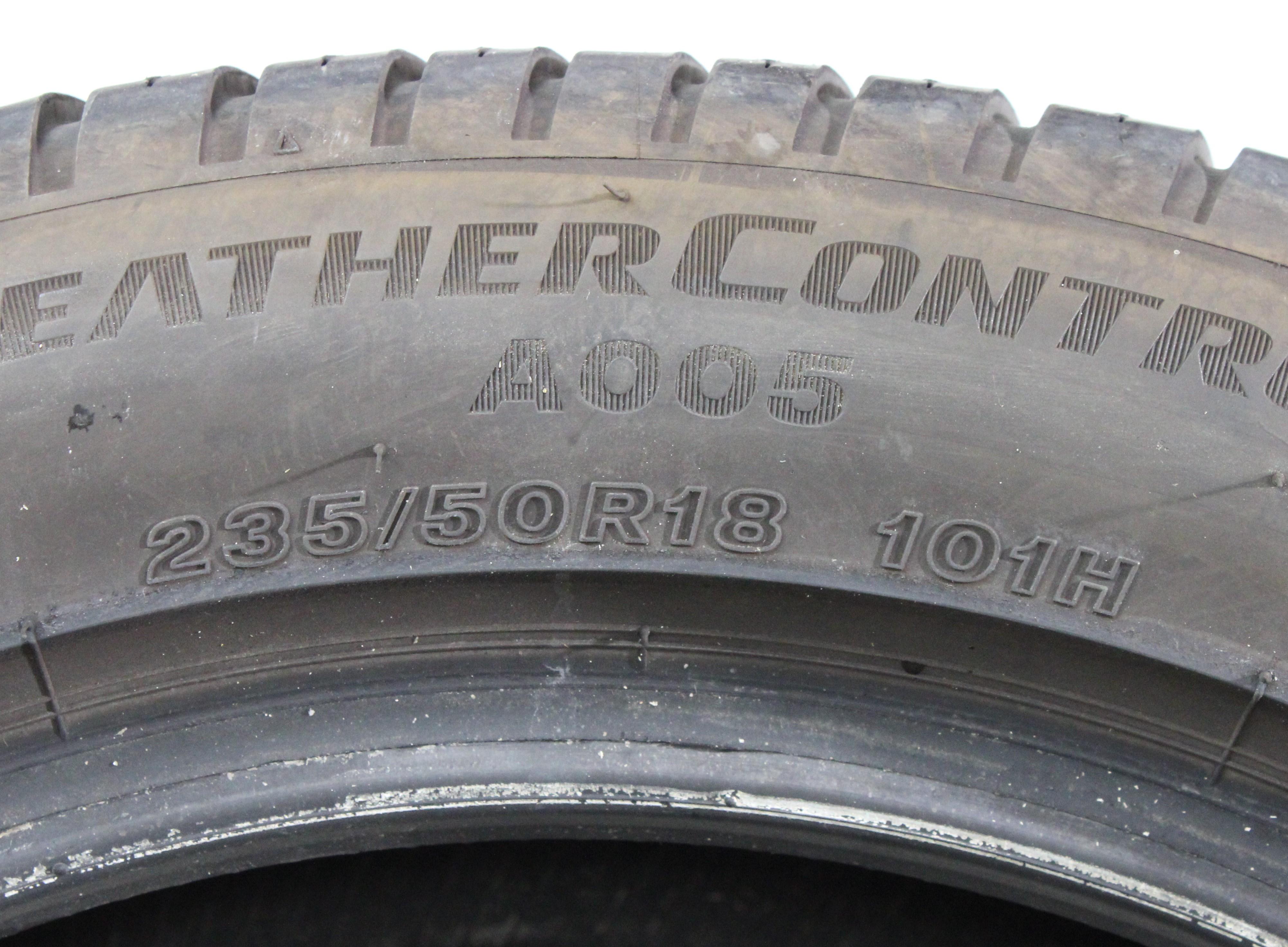 2 x 235/50R18 101H Ganzjahresreifen Bridgestone Weather Control A005 6mm 2023