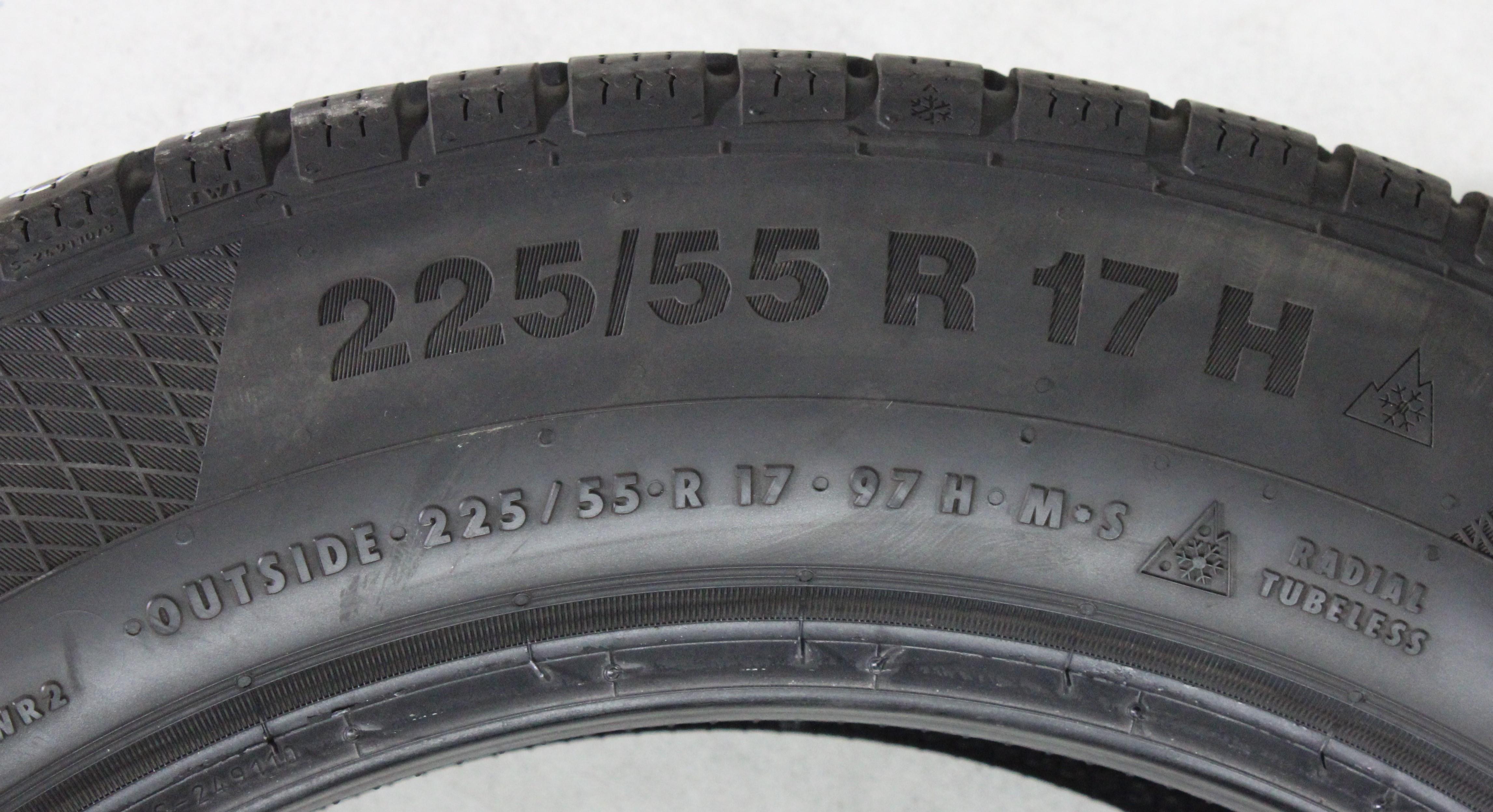 1 x 225/55R17 97H Winterreifen Continental Winter Contact TS850P MO* 5-5,5mm 2020