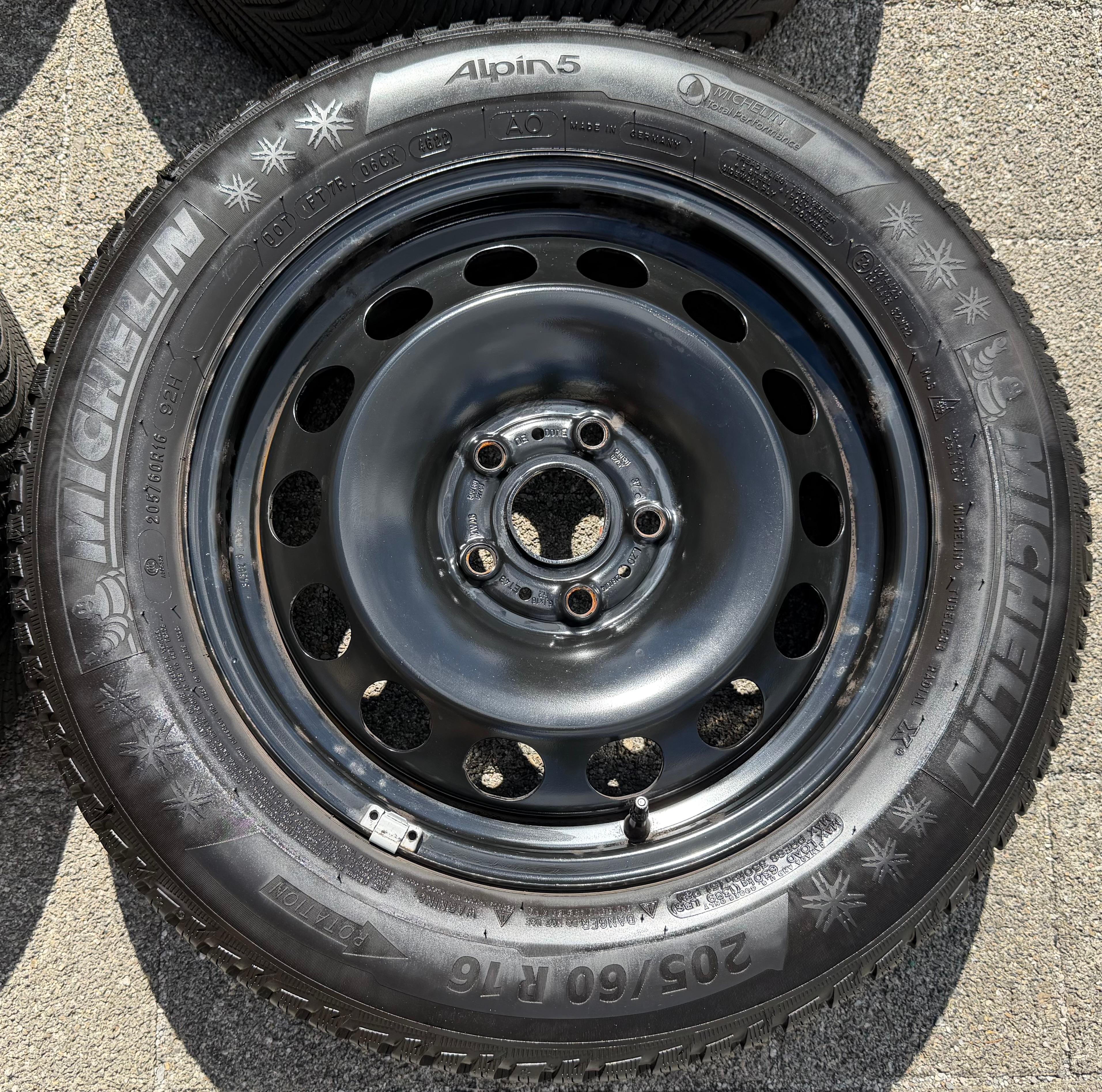 4 Winterräder Audi Q2 GA VW T-ROC A11 205/60R16 92H Michelin Alpin 5 Winterreifen