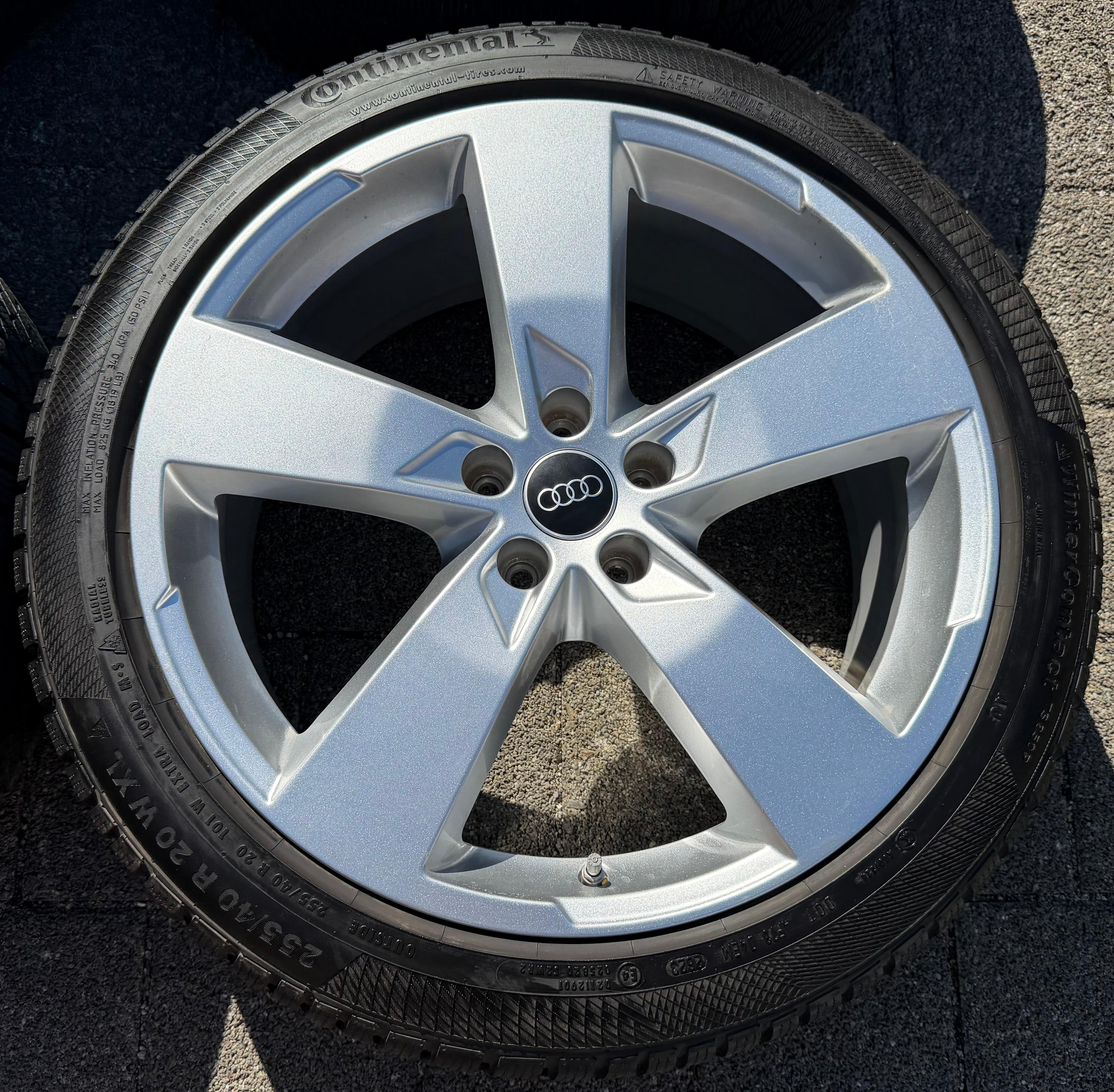 4 Original 20" Alu Winterräder Audi A6 S6 C8 F2 4K0601025K 2022 255/40R20 101W Continental