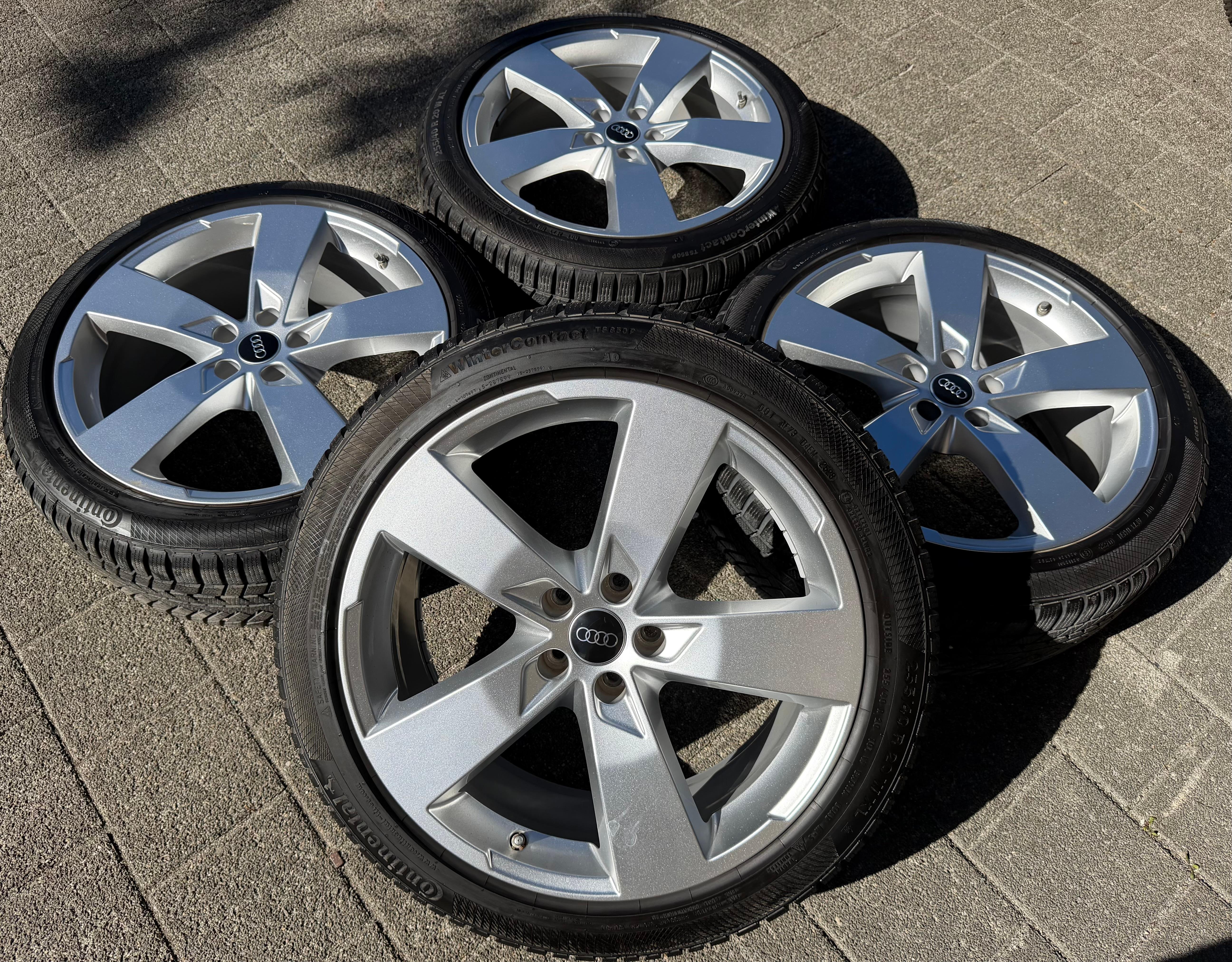 4 Original 20" Alu Winterräder Audi A6 S6 C8 F2 4K0601025K 2022 255/40R20 101W Continental