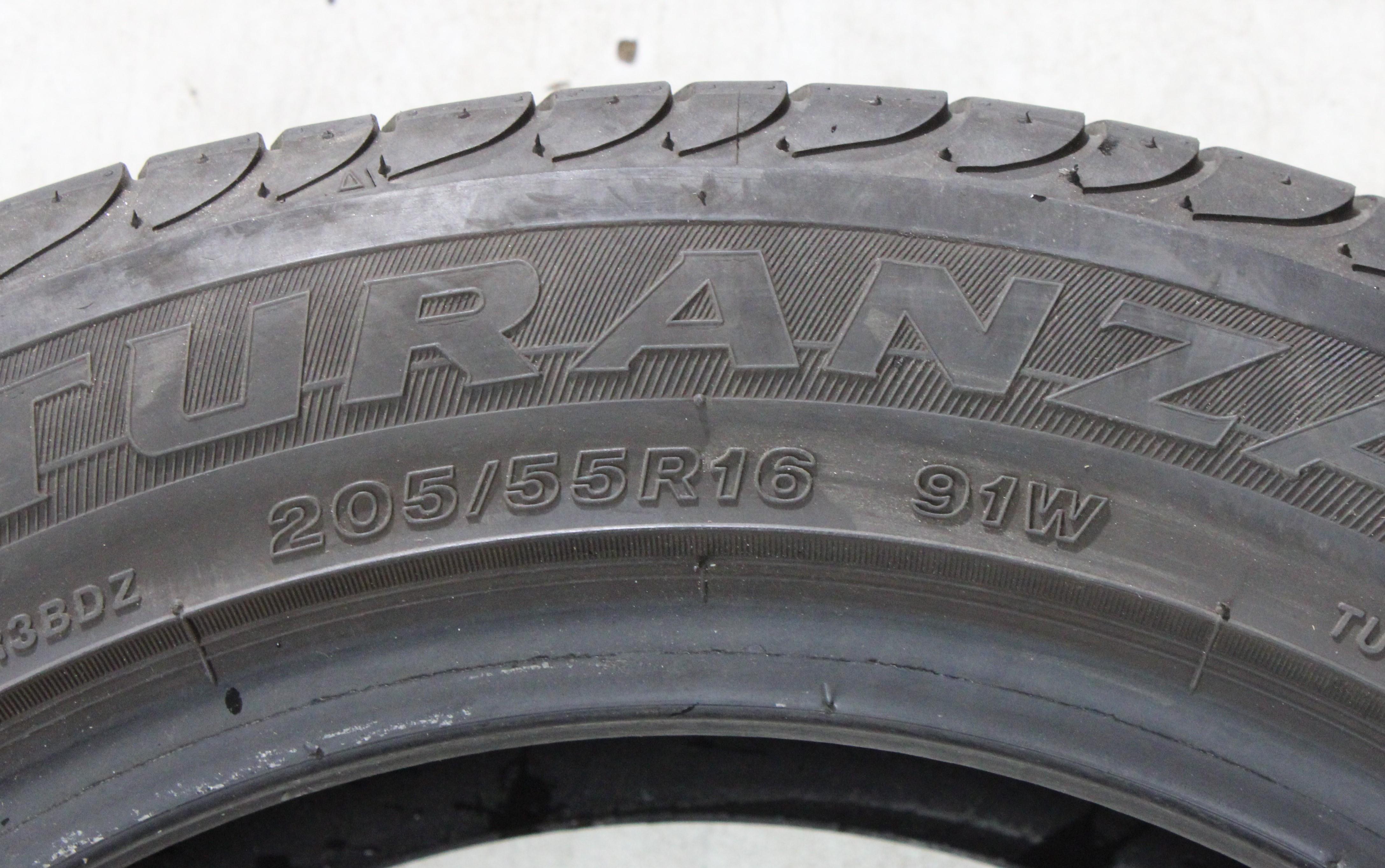 4 x 205/55R16 91W Sommerreifen Bridgestone Turanza ER300A * 5-5,5mm 2016