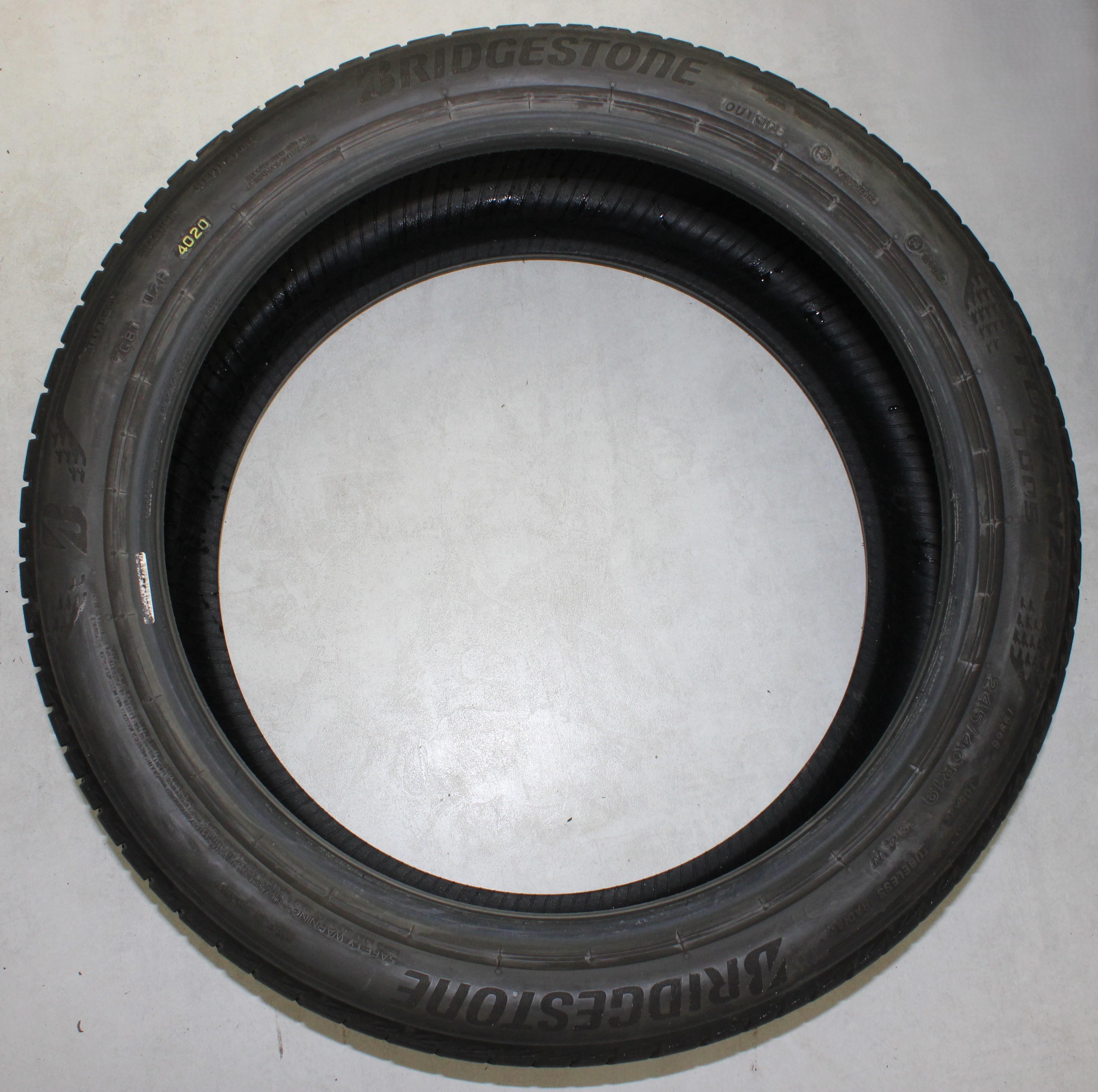 4 x 245/40R19 94W Sommerreifen Bridgestone Turanza T005 4-4,5mm 2020