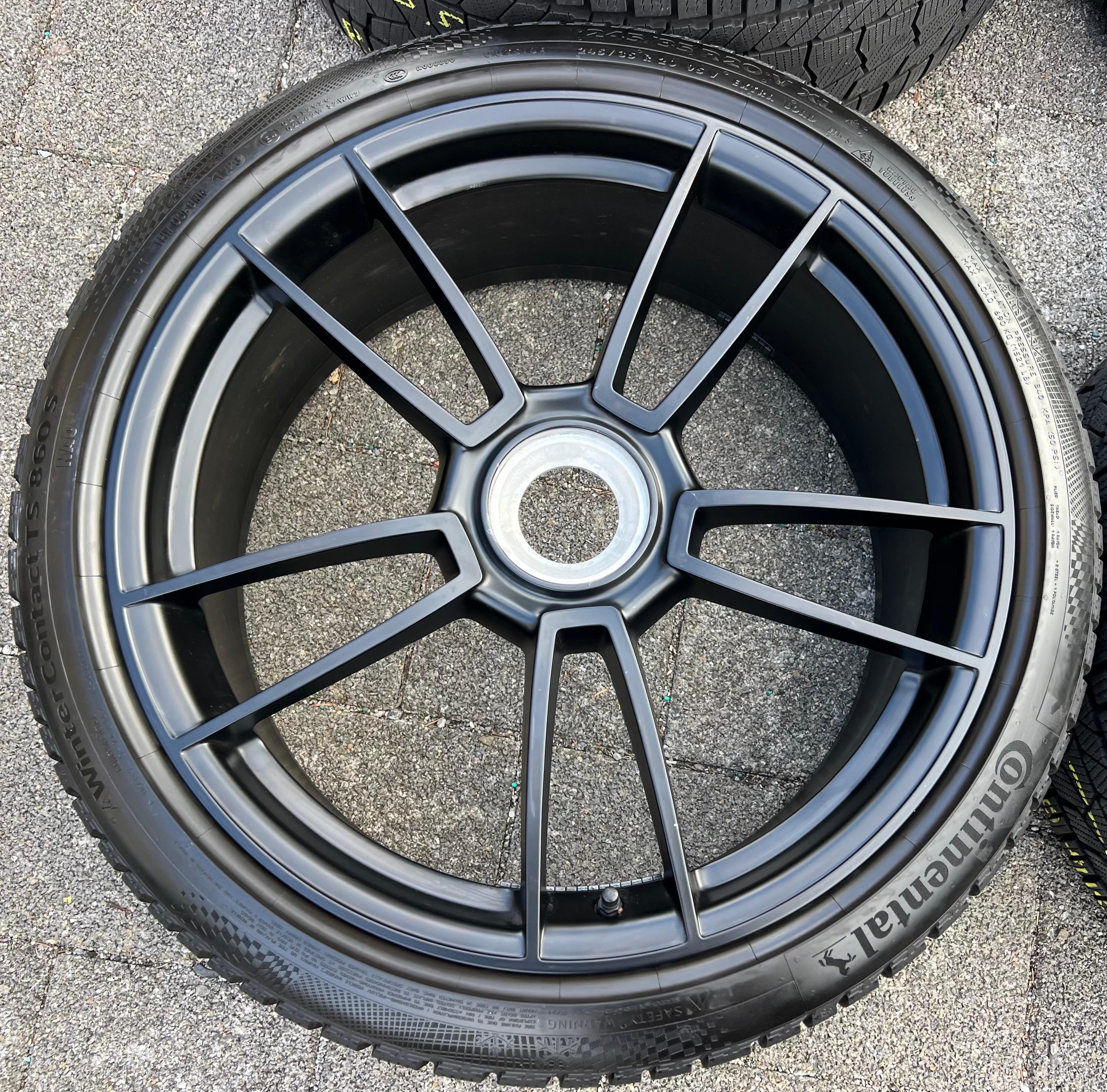 4 ORIGINAL 20" 21" ALU WINTERRÄDER PORSCHE 911 992 GTS ZENTRALVERSCHLUSS CENTERLOCK