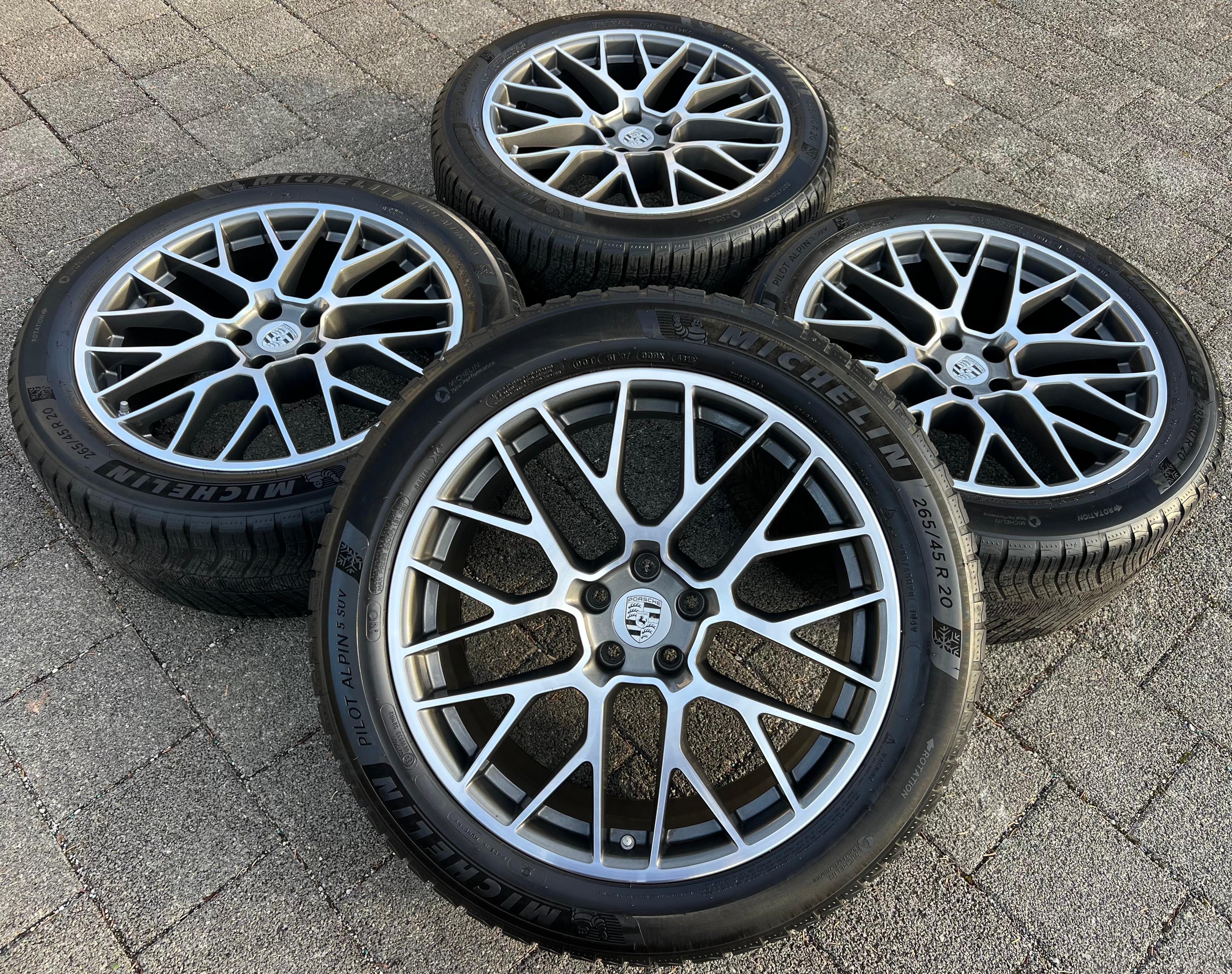 4 ORIGINAL 20" ALU WINTERRÄDER PORSCHE MACAN I & II RS SPYDER FELGEN MICHELIN