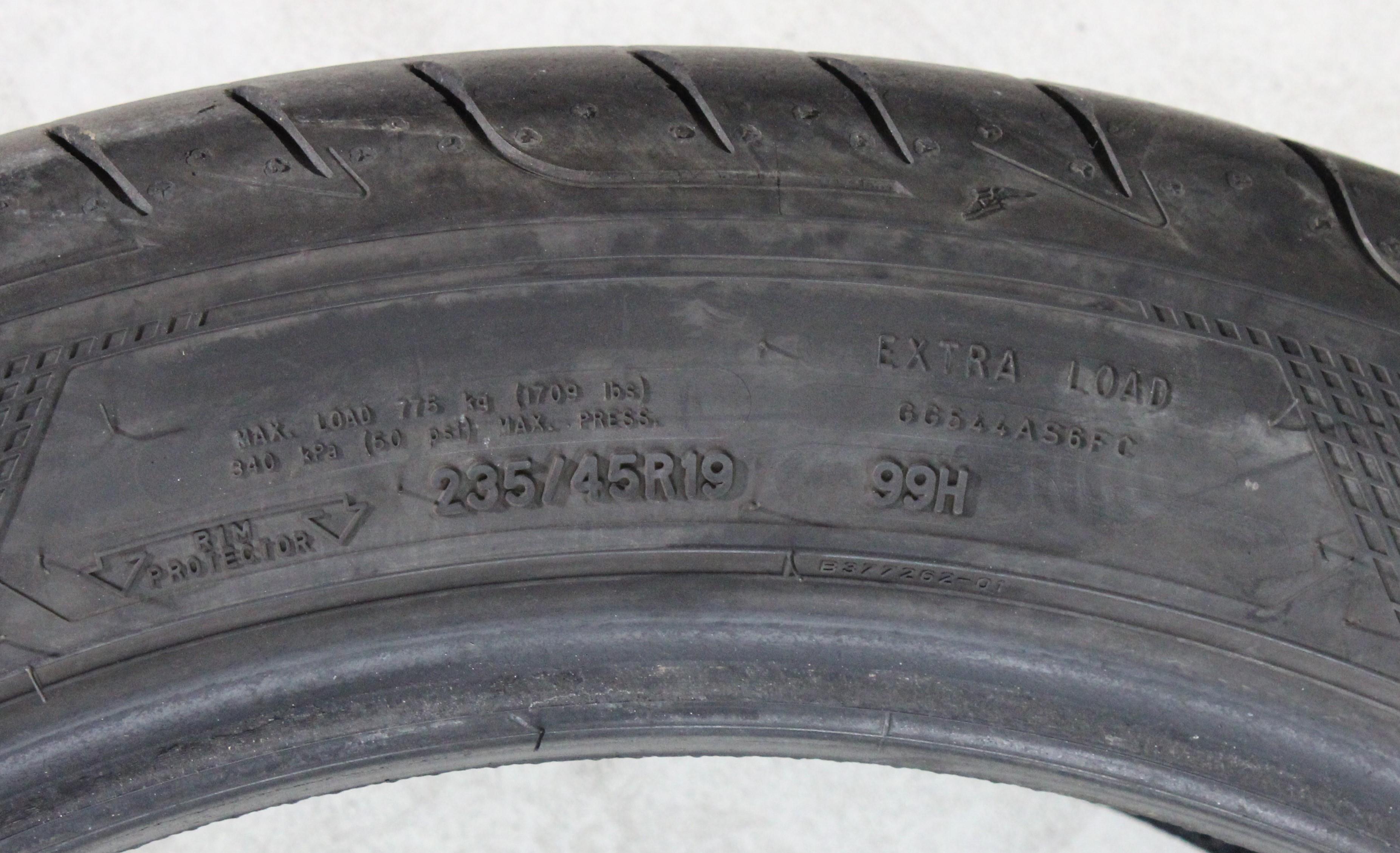 4 neumáticos de verano Goodyear Eagle F1 Asymmetric 5, 235/45R19 99H, 5, 6-6,5 mm, 2x2020/2x2021 XL