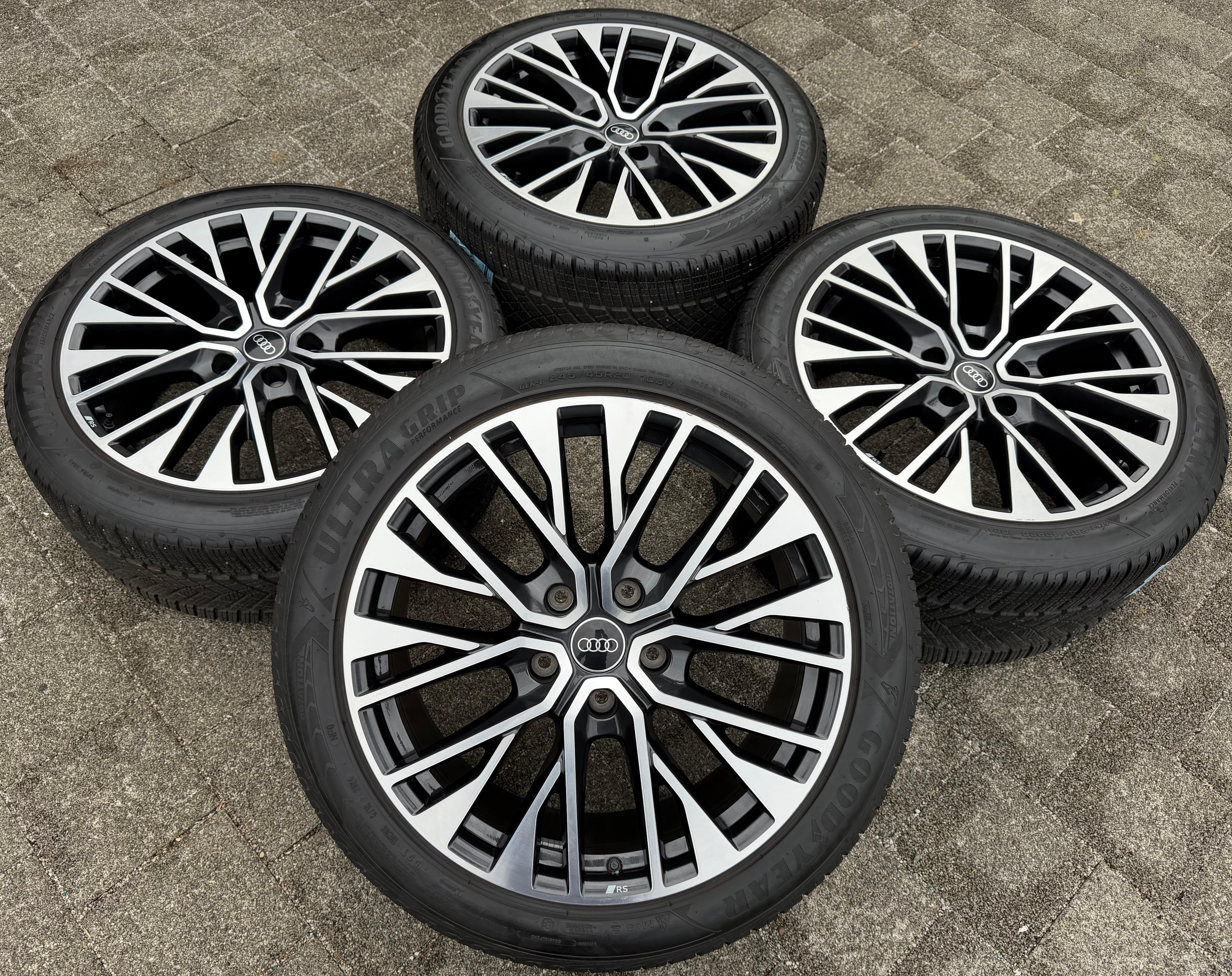 4 RUEDAS DE INVIERNO ORIGINALES DE ALEACIÓN DE 20" PARA AUDI ETRON E-TRON GT 4J3601025CE 4J3601025CF