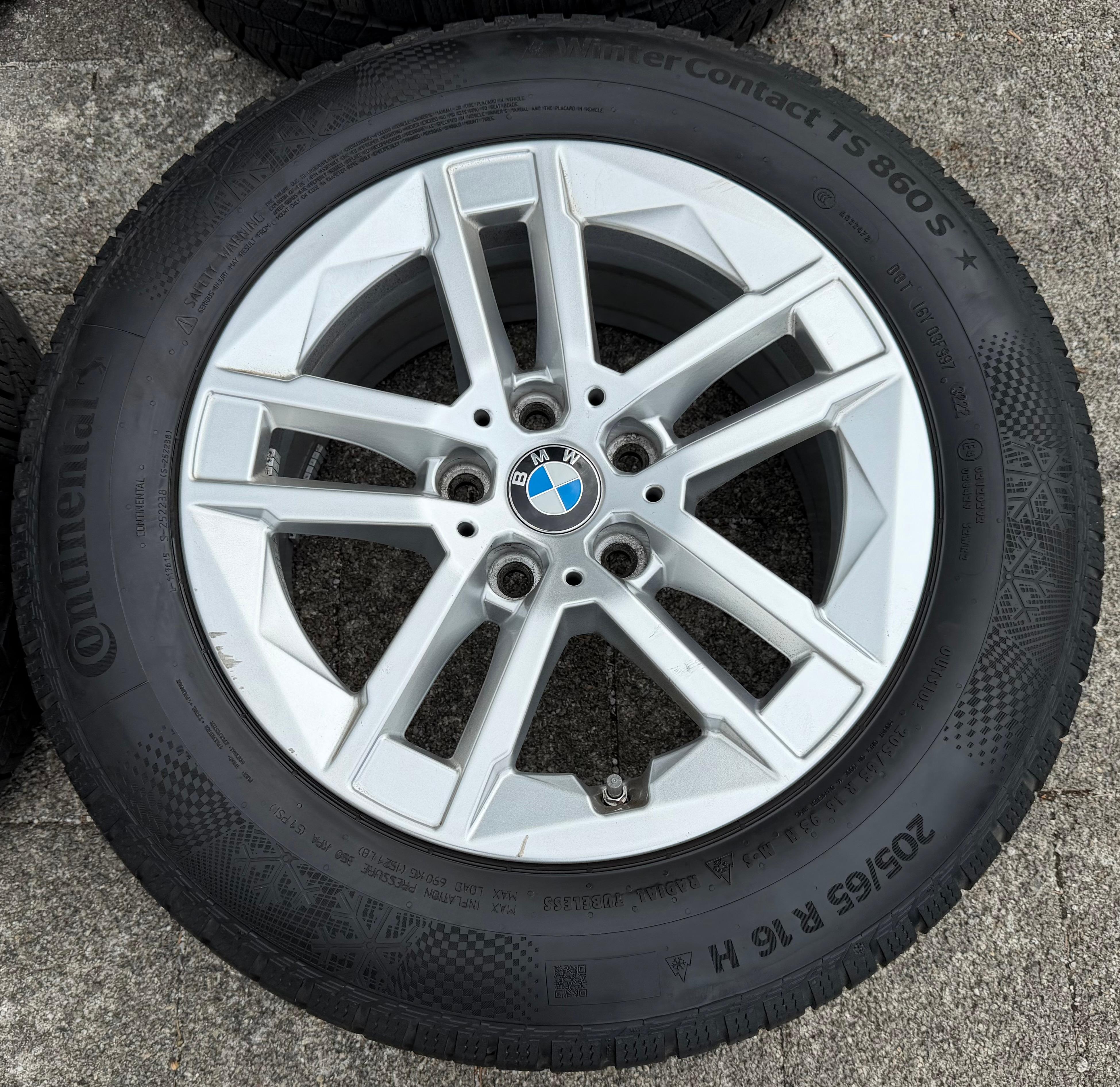 4 Original Alu Winterräder BMW 2ER Reihe Active Tourer U06 Styling 186 6888838