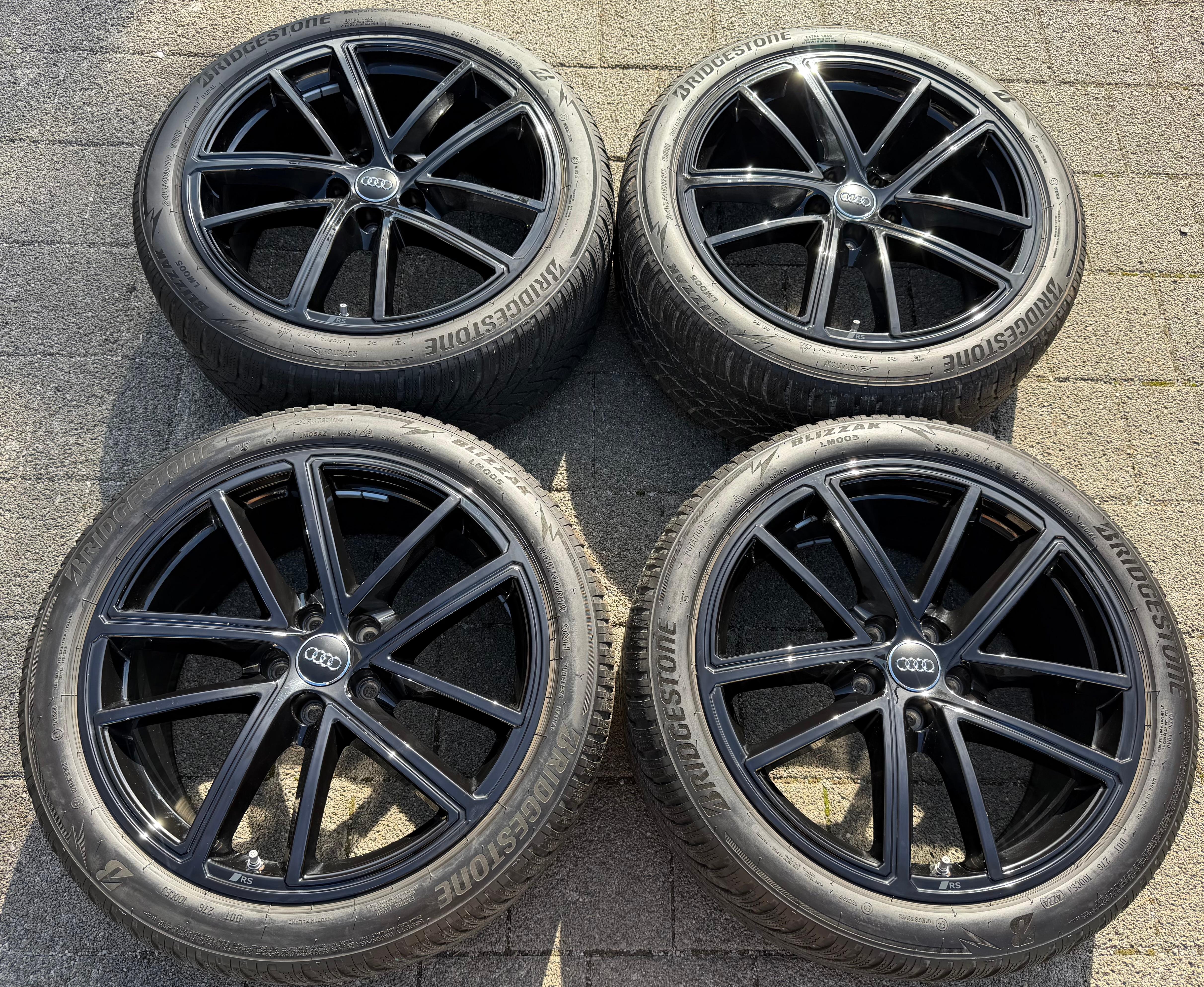 4 ORIGINAL 19" ALU WINTERRÄDER AUDI A5 S5 F2 B10 8B3601025BA 245/40R19 98H 2024