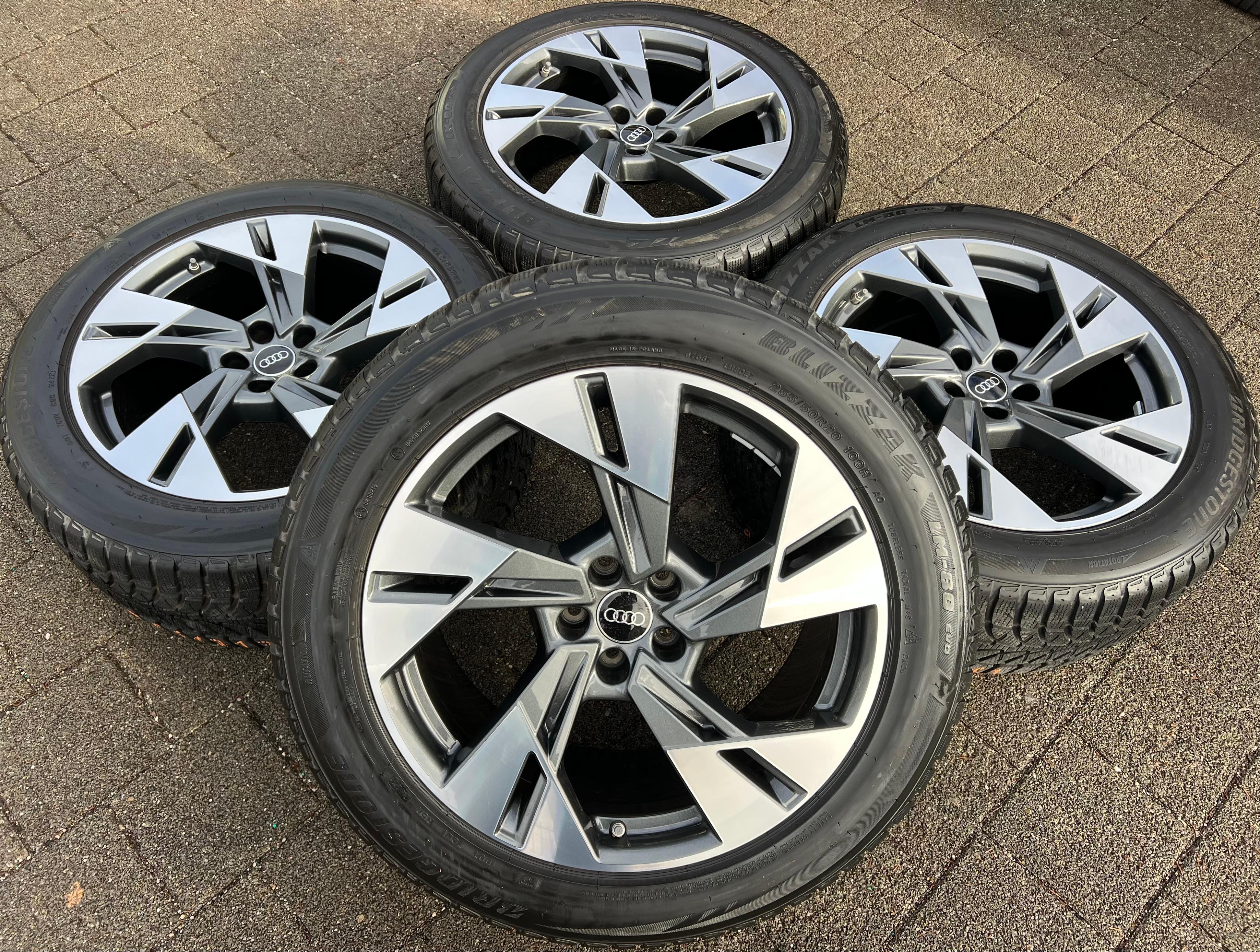 4 ORIGINAL 20" ALU WINTERRÄDER AUDI E-TRON Q8 ETRON 4KE601025T 255/50R20 109V