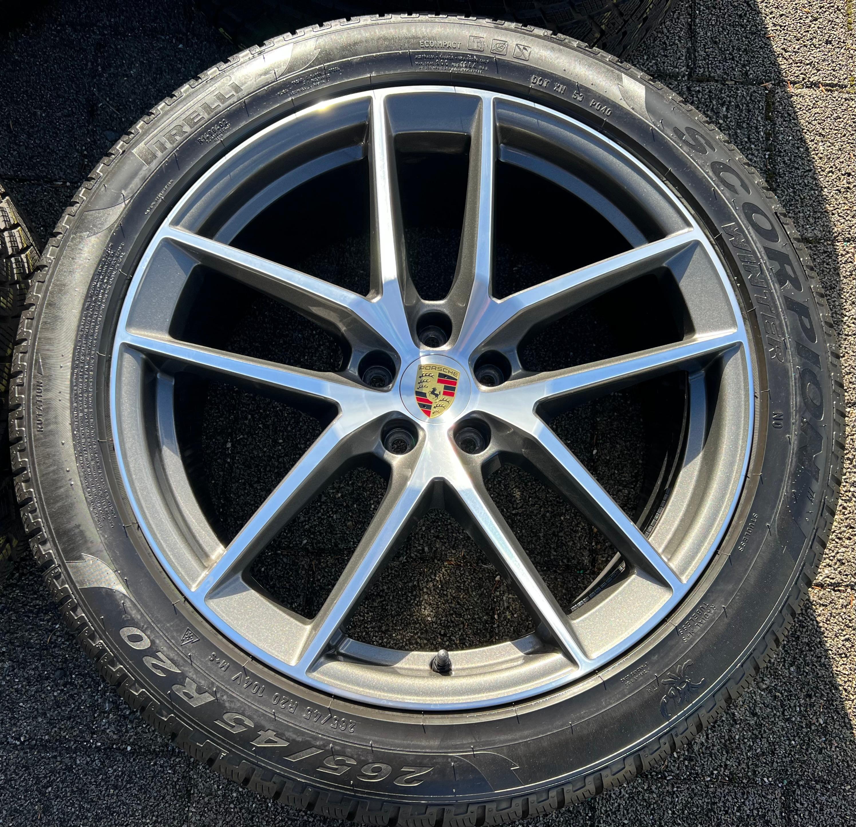 4 ORIGINAL 20" ALU WINTERRÄDER PORSCHE MACAN 265/45R20 104V 295/40R20 106V RDKS