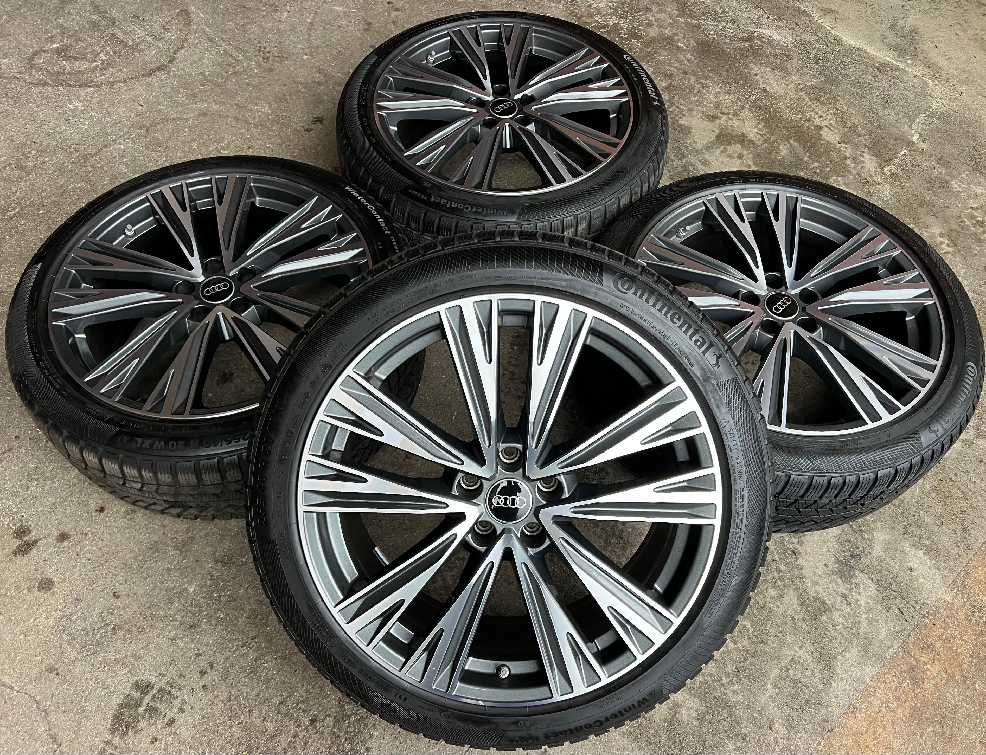 4 ORIGINAL 20" ALU WINTERRÄDER AUDI A6 S6 C8 4K 4K0601025J 255/40R20 101W CONTI