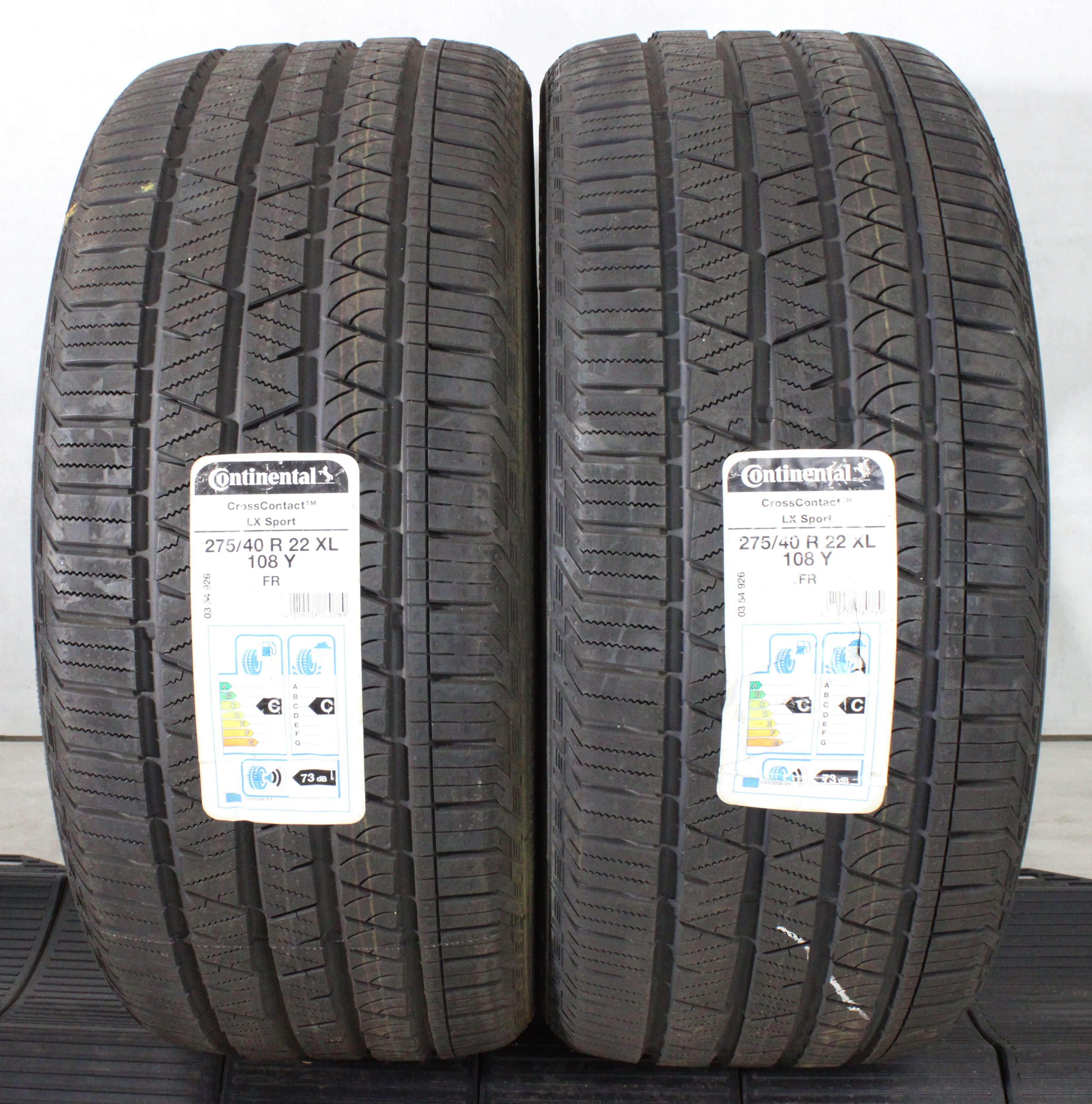 2 x 275/40R22 108Y Sommerreifen Continental Cross Contact LX Sport NEU 2018 XL