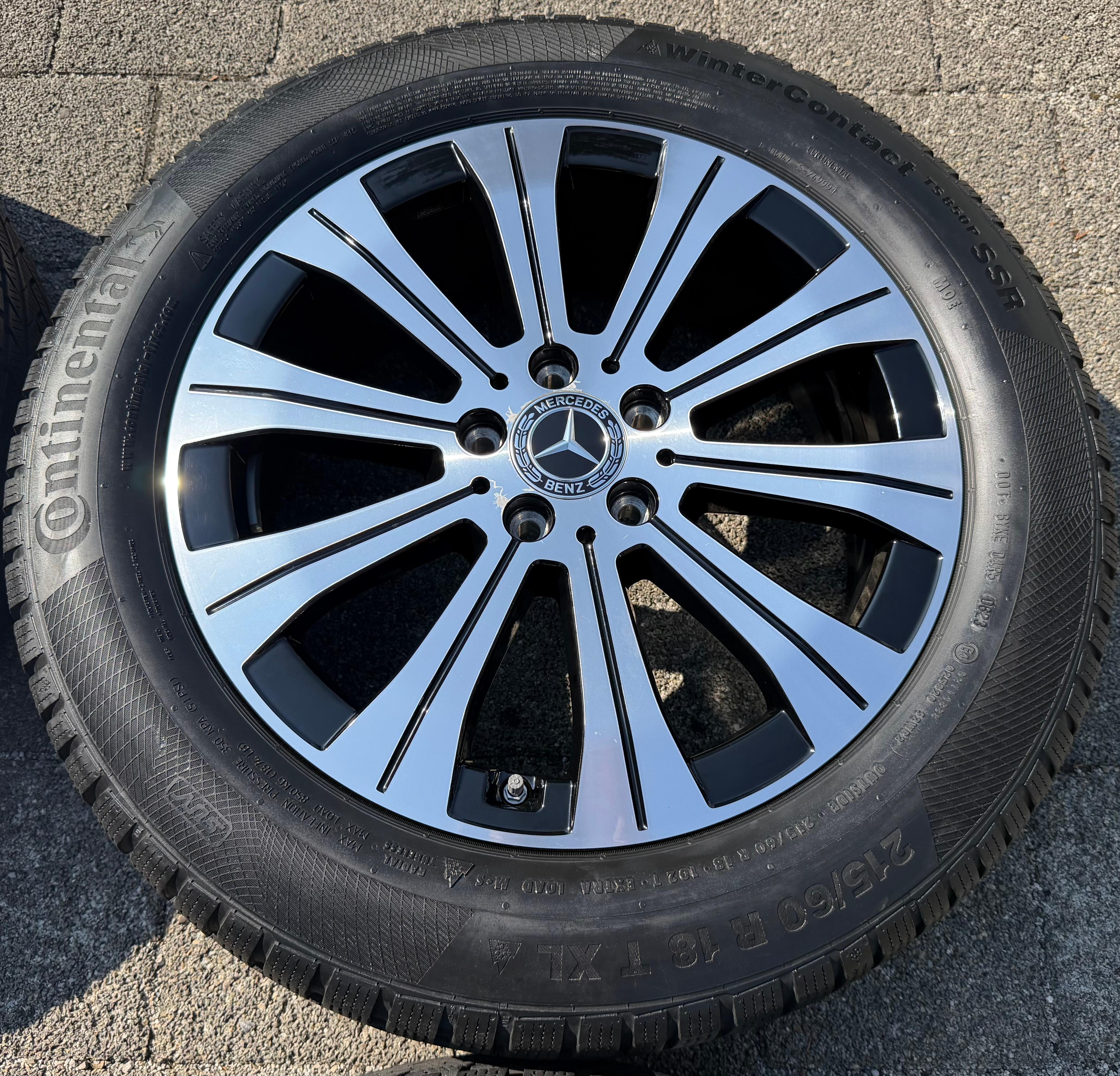 4 ORIGINAL 18" ALUFELGEN MERCEDES EQA EQB A2434010000 RDKS 6,5x18 ET44,5 FREIHAUS