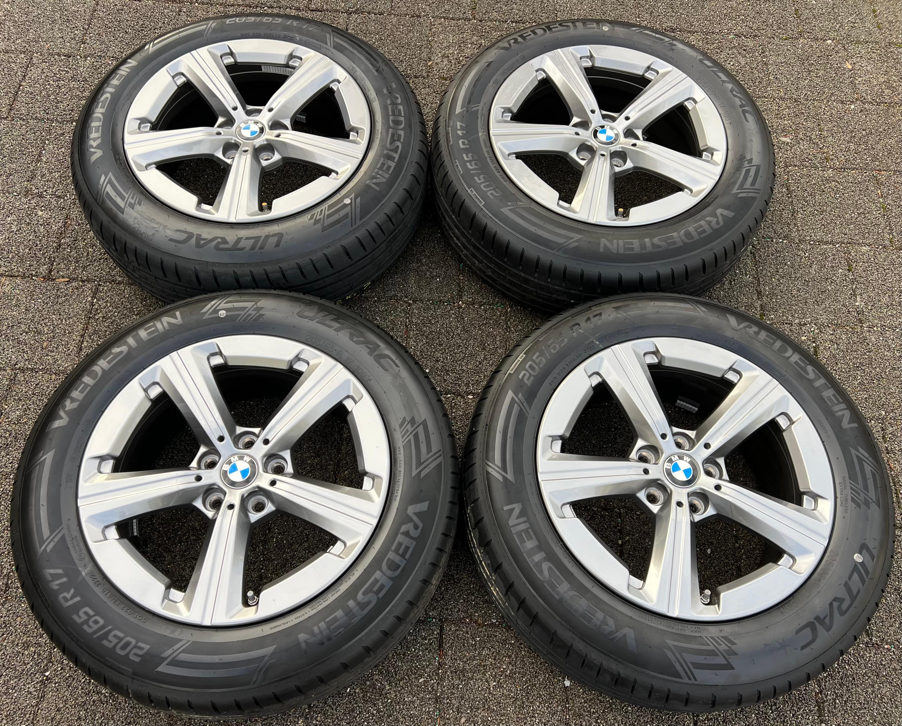 4 RUEDAS DE ALEACIÓN ORIGINALES DE 17" PARA VERANO BMW X1 U11 X2 U10 205/65R17 100Y VREDESTEIN 2022 RDKS