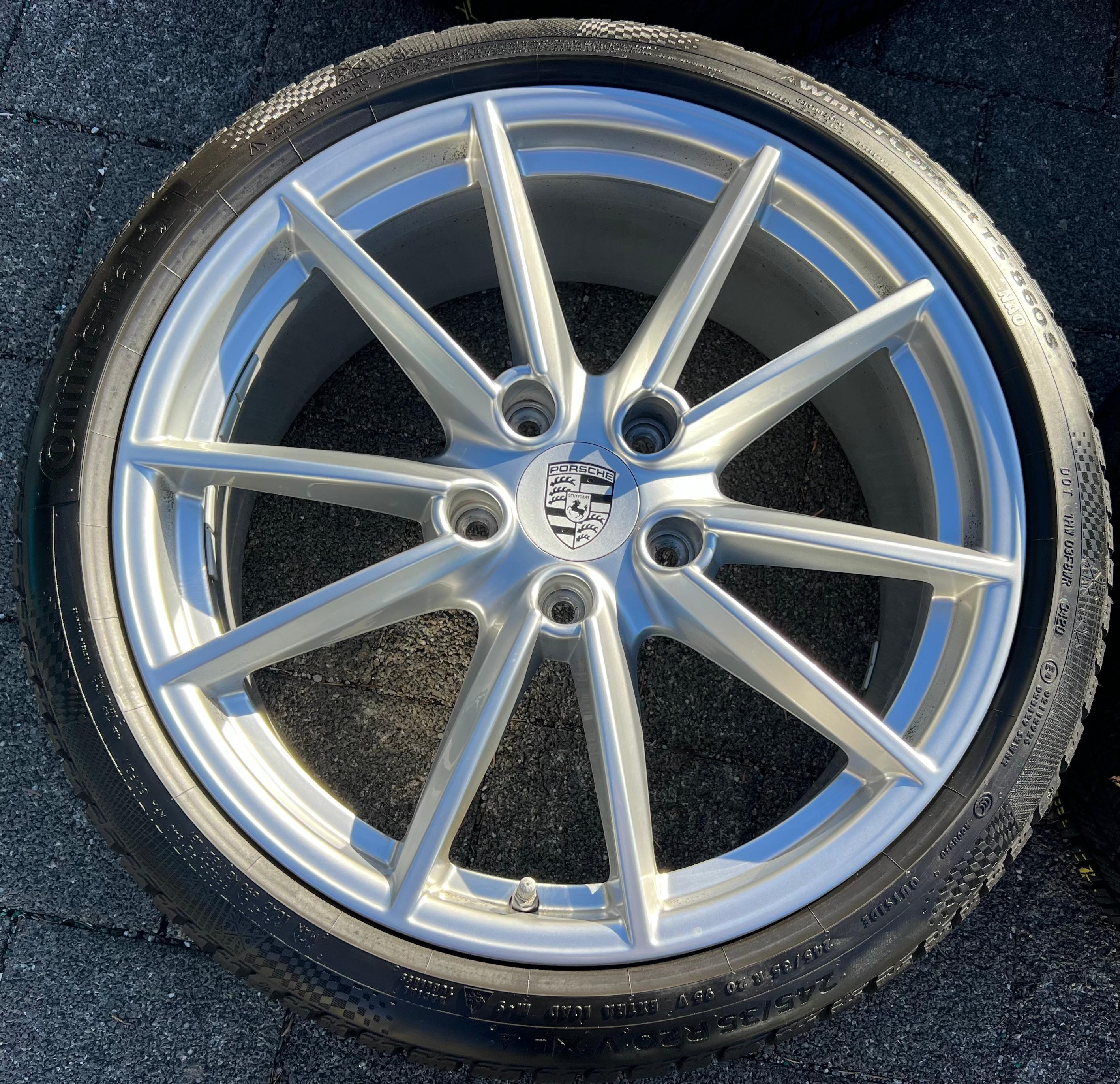 4 ORIGINAL 20" 21" ALU WINTERRÄDER PORSCHE 911 992 992601025C 992601025D CONTI RDKS