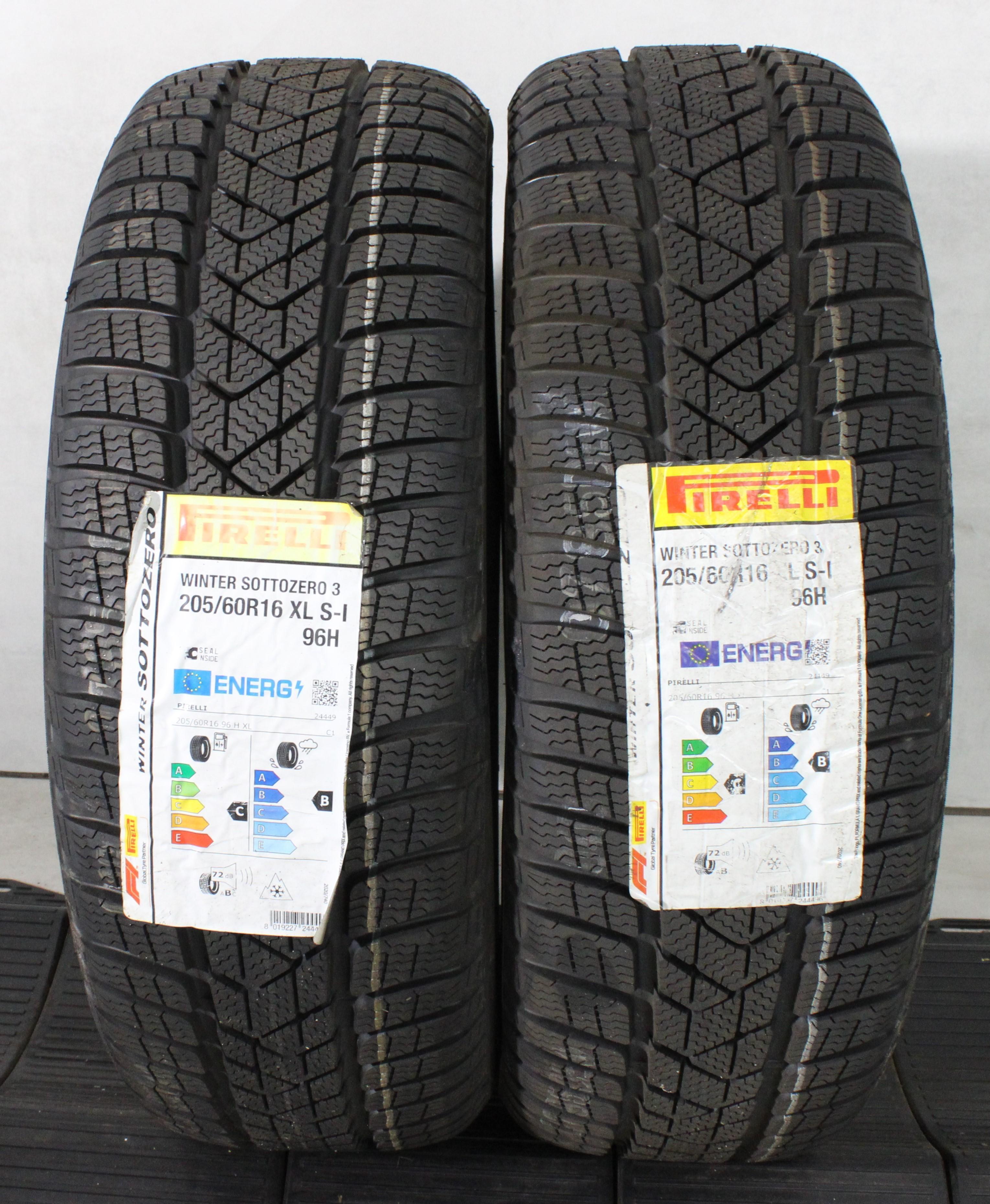 2 x 205/60R16 96H Winterreifen Pirelli Sottozero 3  2023 Seal NEU
