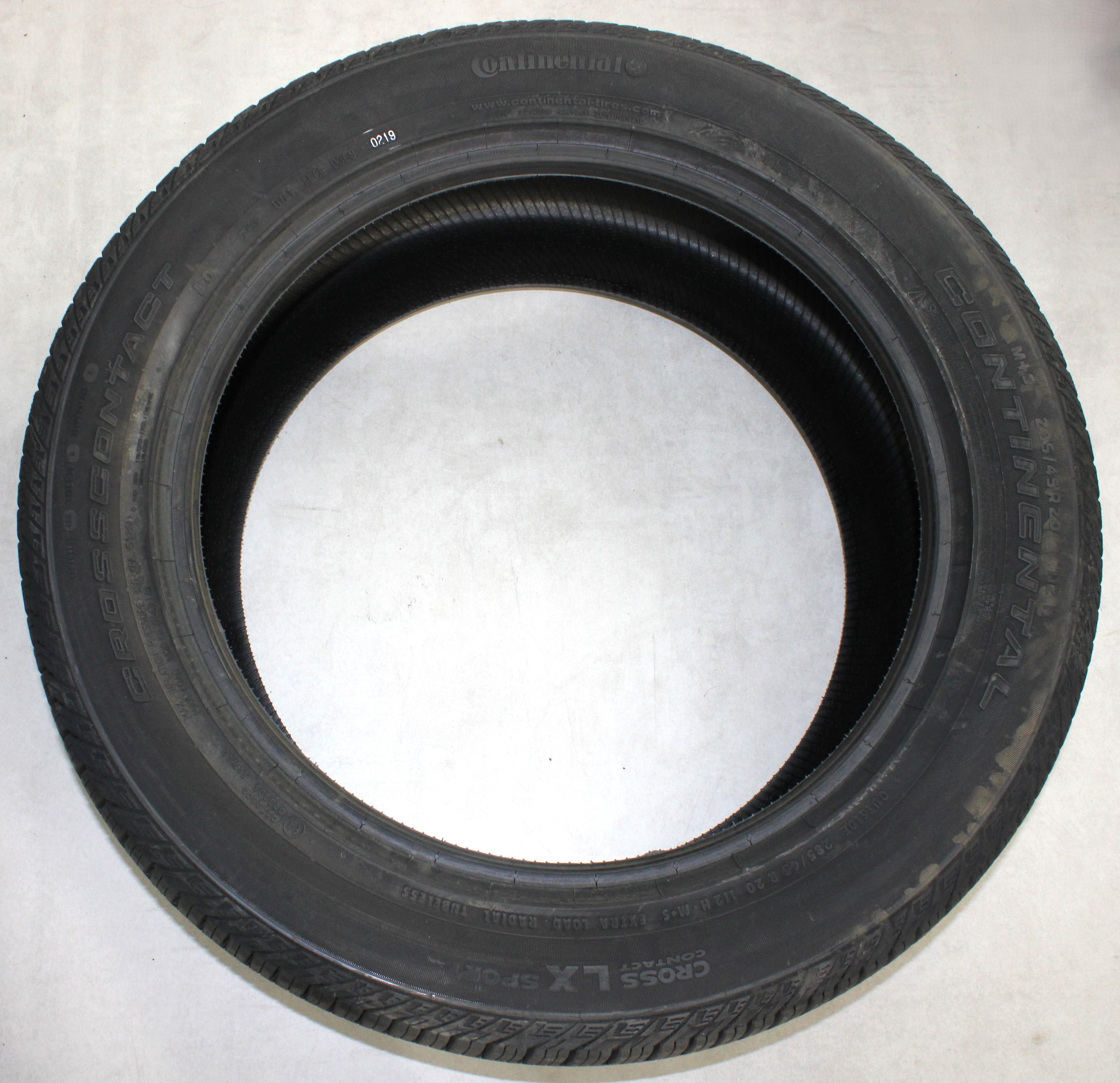 2 neumáticos de verano 285/45R20 112H Continental Cross Contact LX Sport AO, con dibujo completo, 2019 XL