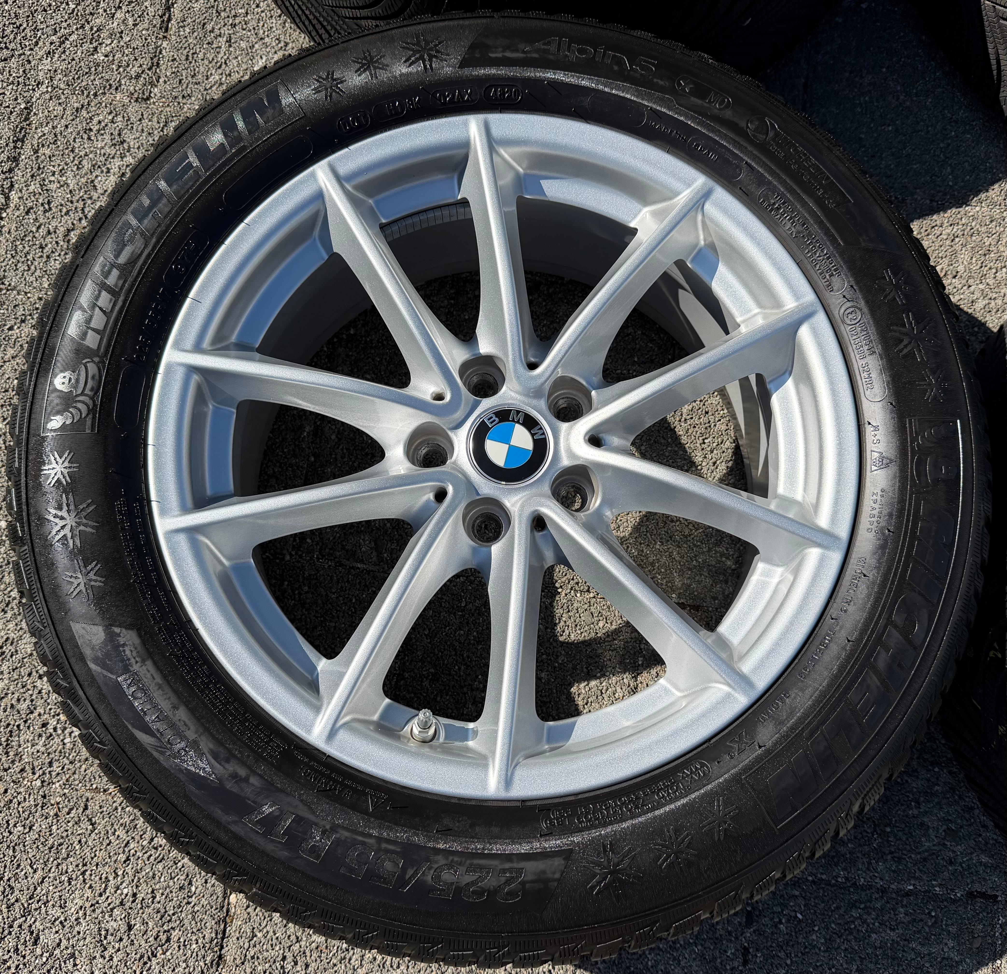 4 Original Alu 17" Winterräder BMW 5er Reihe G30 G31 225/55R17 97H Michelin RDKS