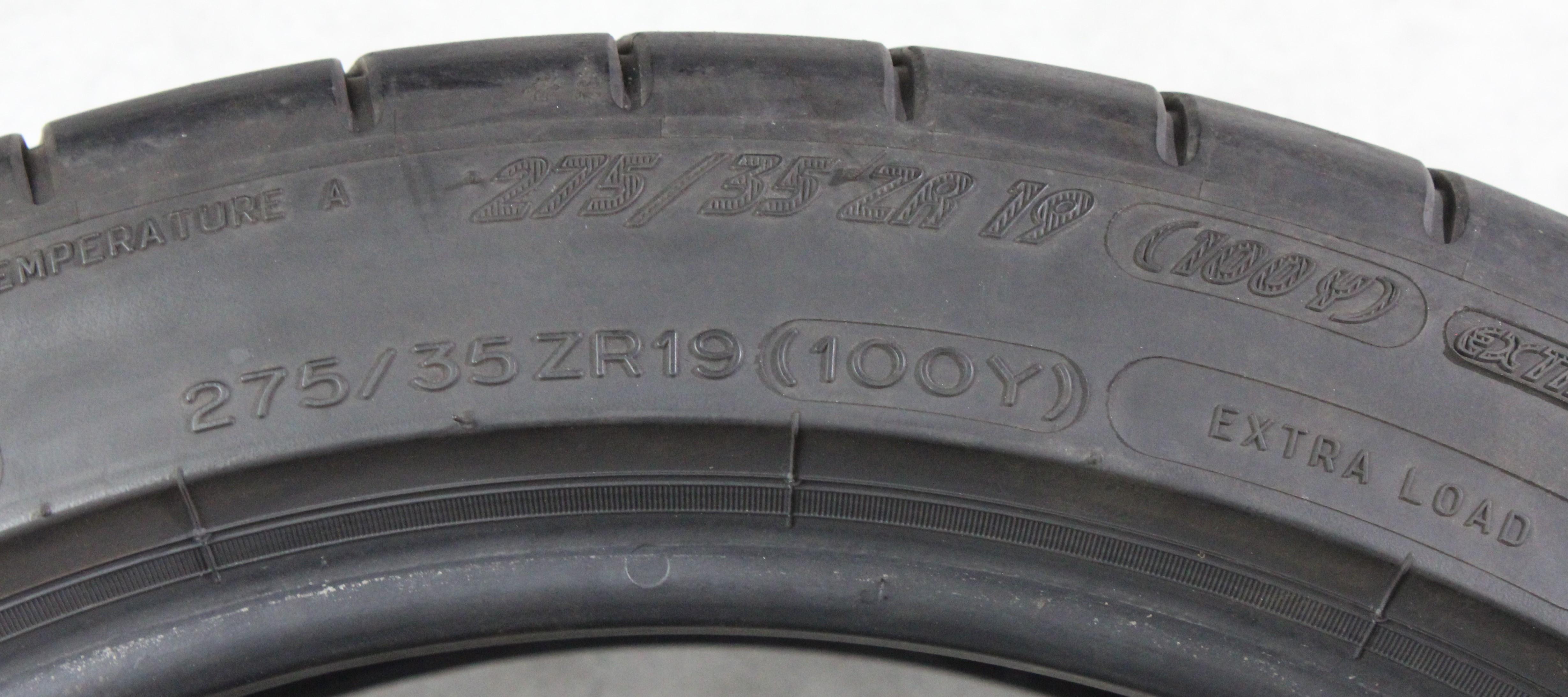 2 x 275/35R19 100Y Sommerreifen Michelin Pilot Super Sport * 5-5,5mm 2020 XL