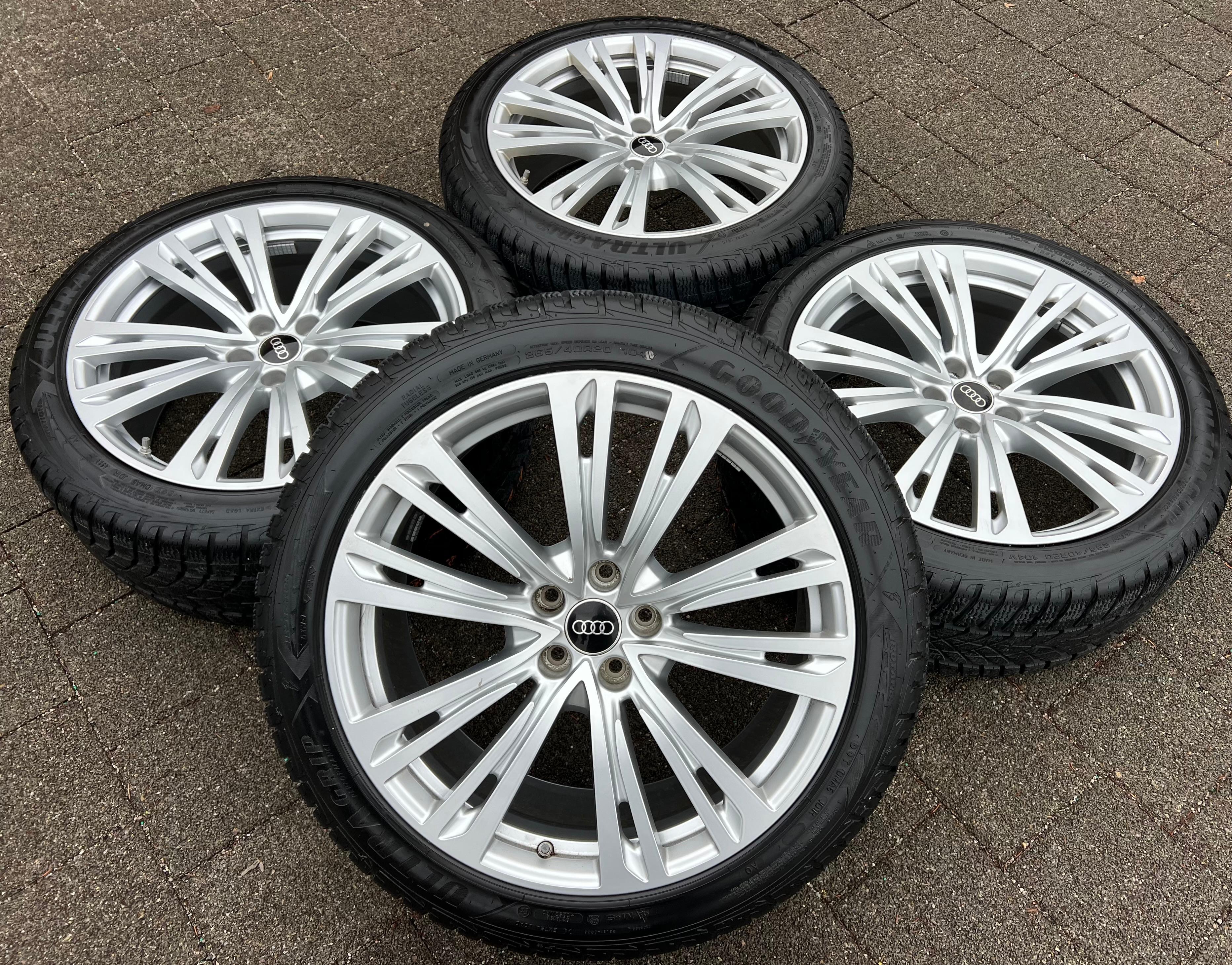 4 RUEDAS DE INVIERNO ORIGINALES DE ALEACIÓN DE 20" PARA AUDI A8 S8 4N 4N0601025Q 265/40R20 104V 2021