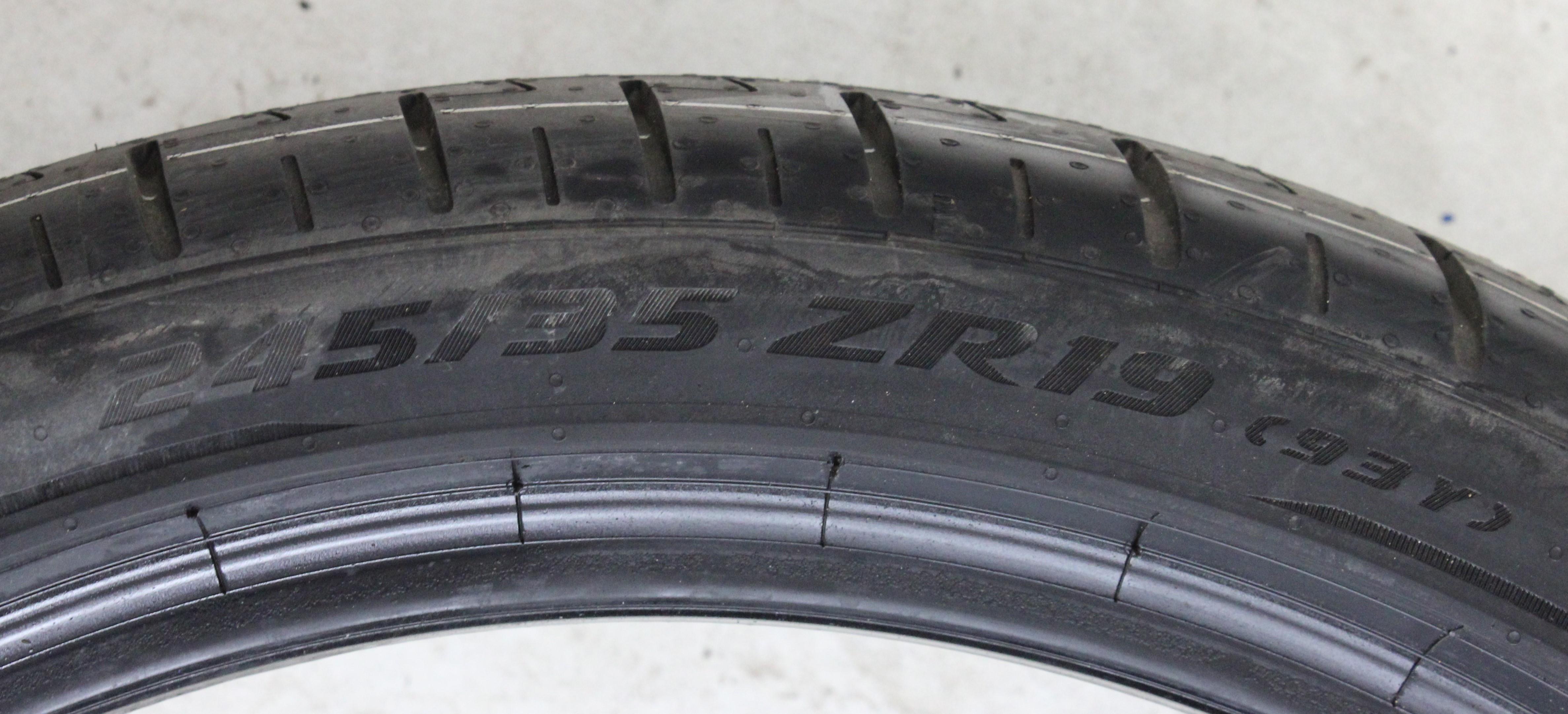 2 x 245/35R19 93Y Sommerreifen Pirelli Pzero PZ4 AO Volles Profil 2022