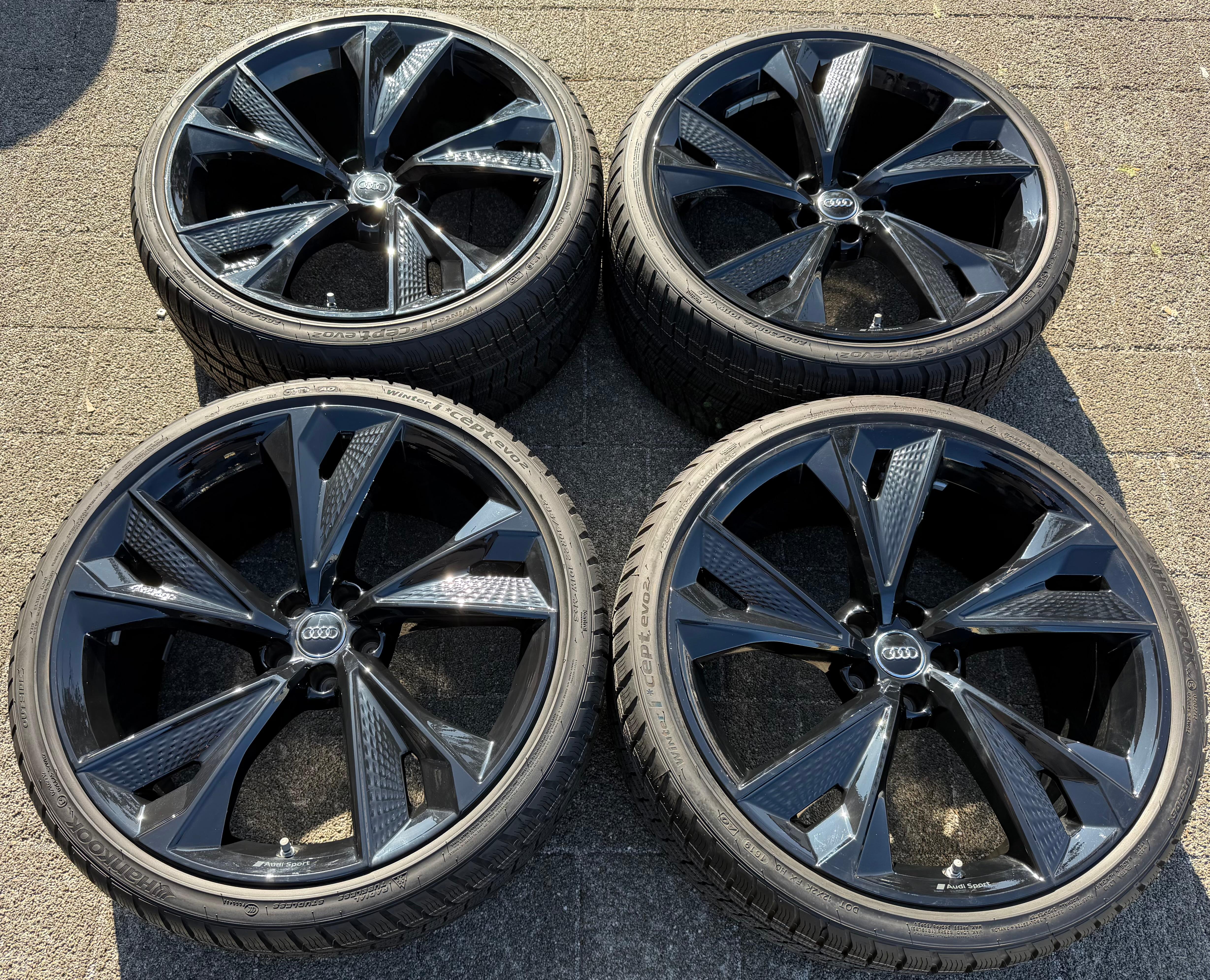 4 originele 22" aluminium winterwielen Audi RS6 4K RS7 4K0601025BC 285/30R22 101W HANKOOK