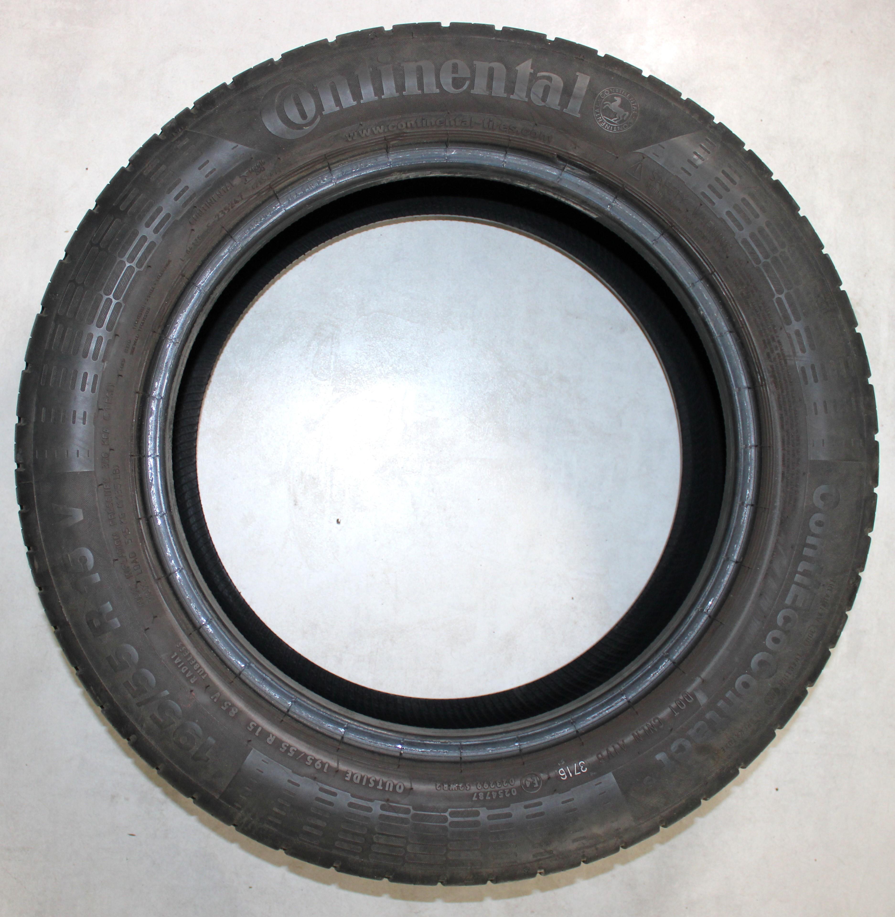 4 x 195/55R15 85V Sommerreifen Continental Eco Contact 5 5,5-6mm 2016