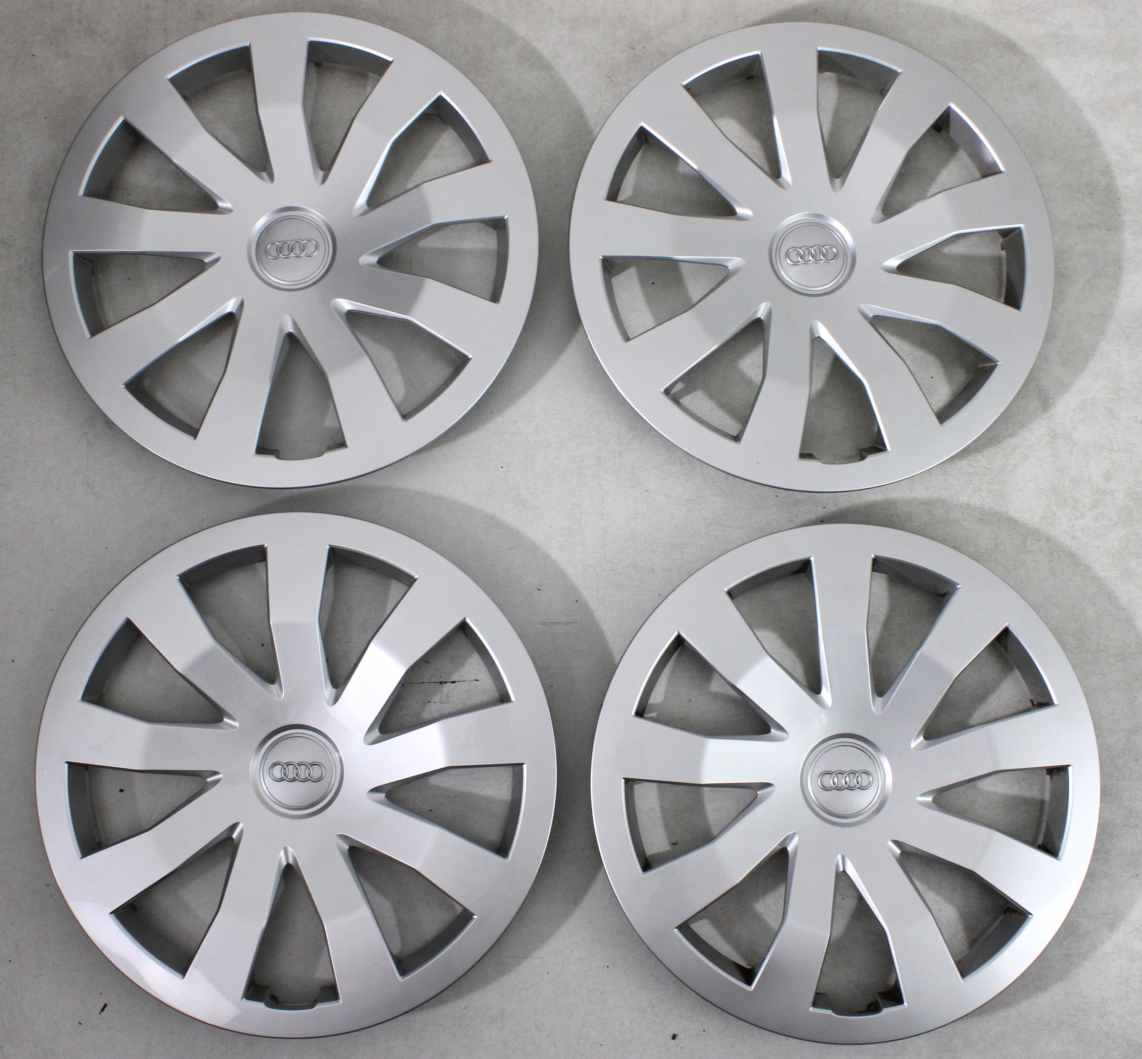 4 ORIGINAL 15" RADKAPPEN RADZIERBLENDEN AUDI A1 GB 82A601147 15 ZOLL