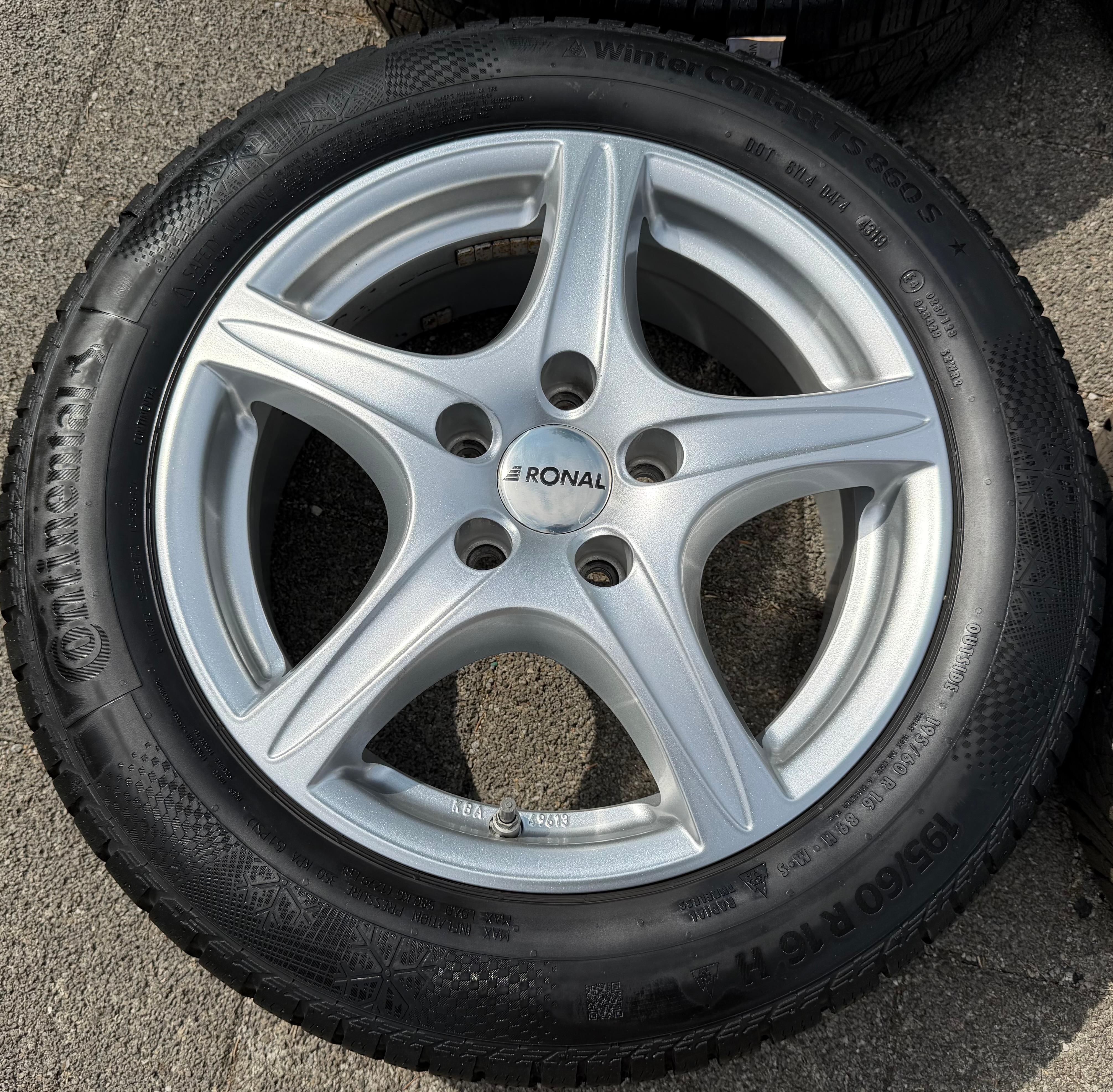 4 Alu Winterräder BMW 1ER Reihe F40 2ER Grand Coupe F44 195/60R16 89H RDKS Continental