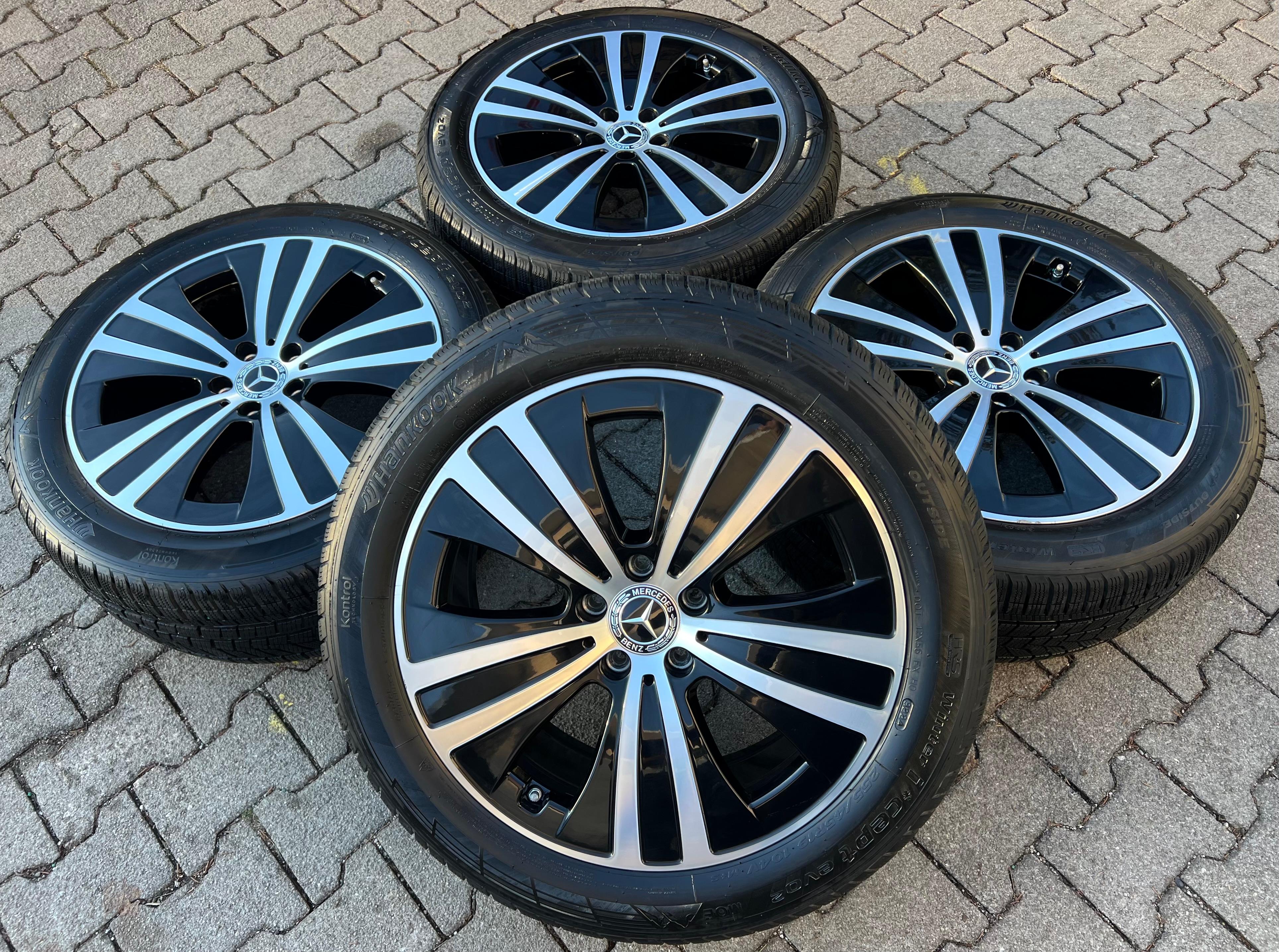 4 ORIGINAL 19" ALU WINTERRÄDER MERCEDES BENZ EQE V295 A2954011200 2024 FREIHAUS
