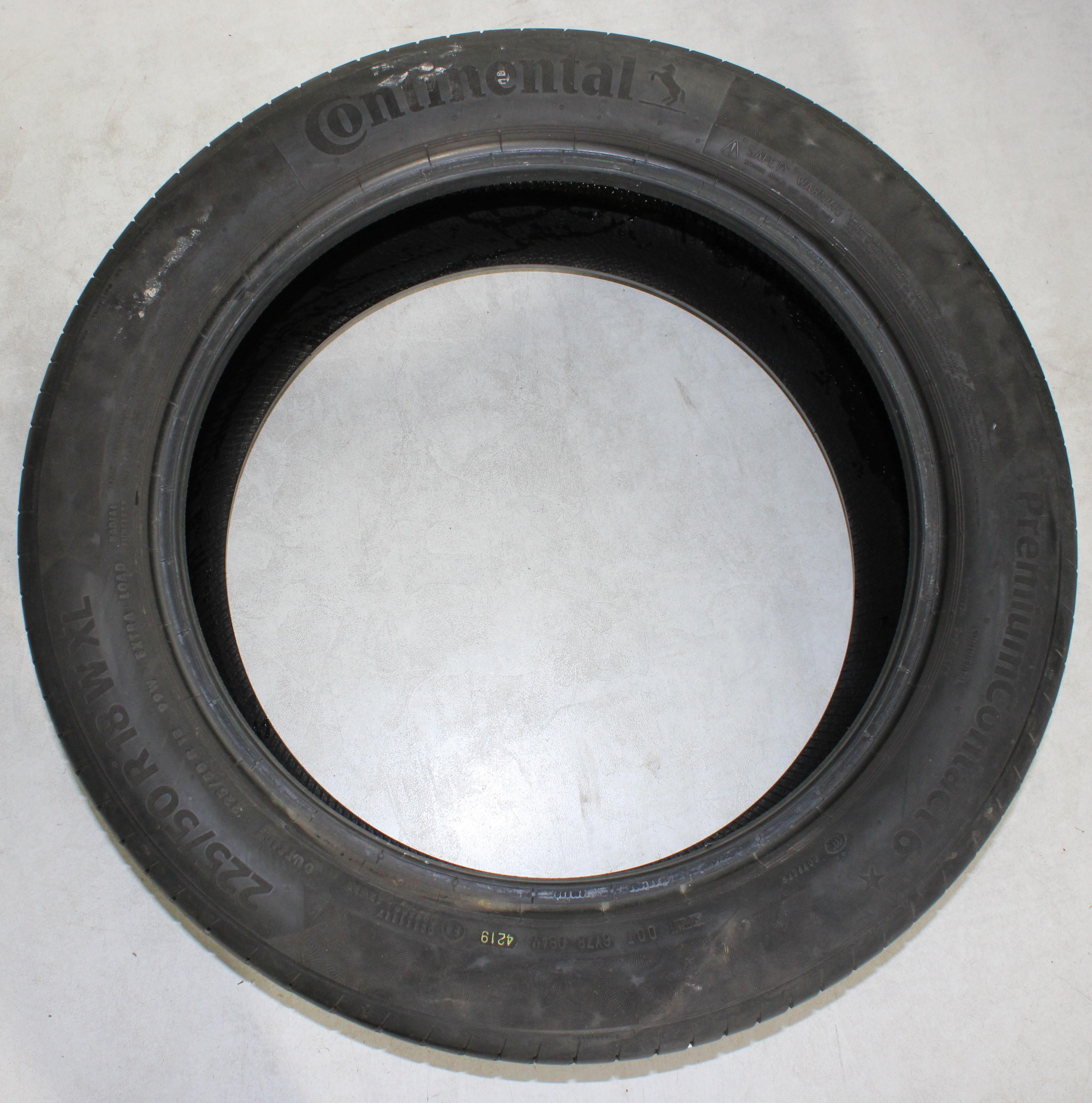 2 neumáticos de verano Continental Premium Contact 6, 225/50R18 99W, * 5-5,5 mm, 2019 XL