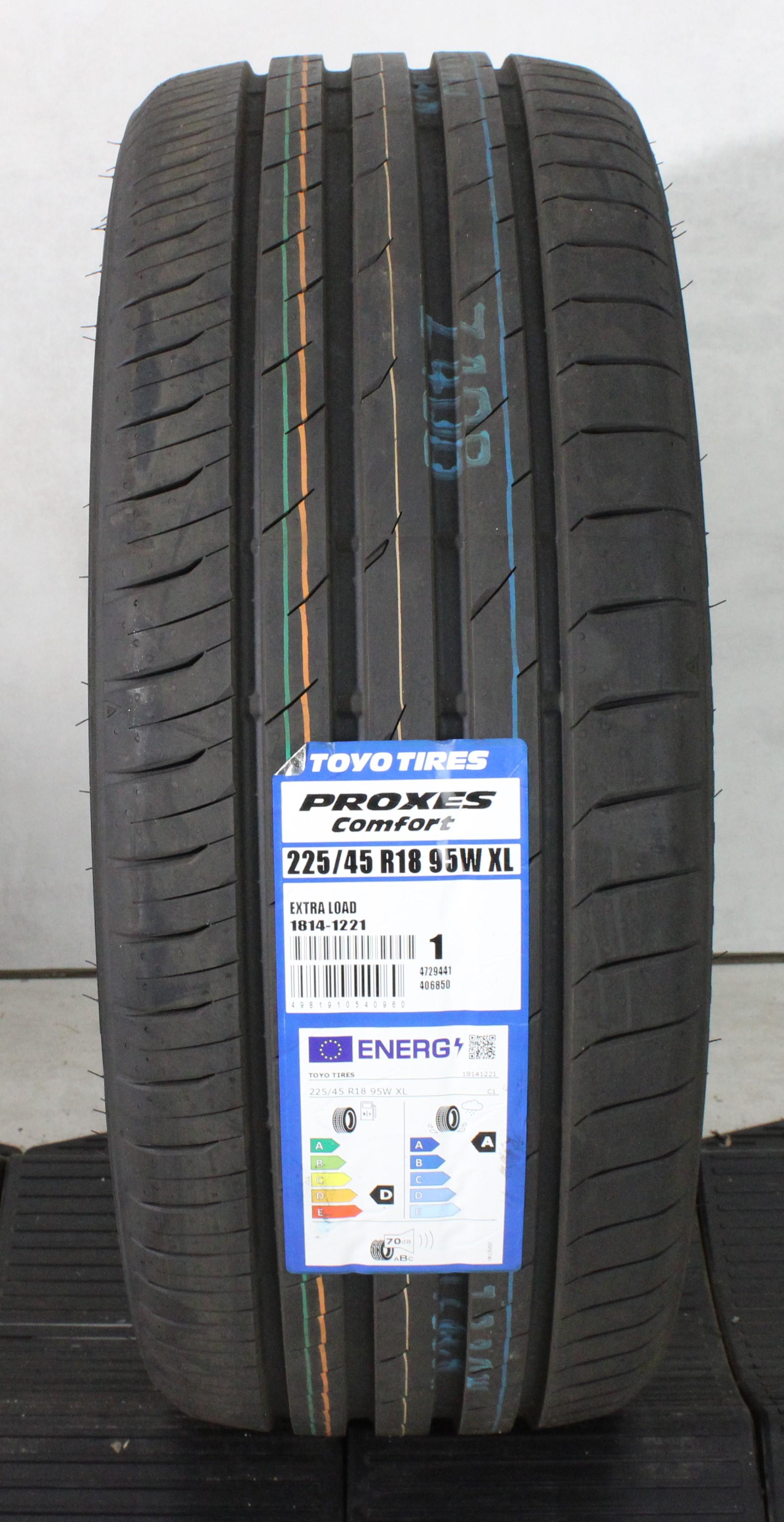 1 x 225/45R18 95W Sommerreifen Toyo Proxes Comfort 2022 NEU