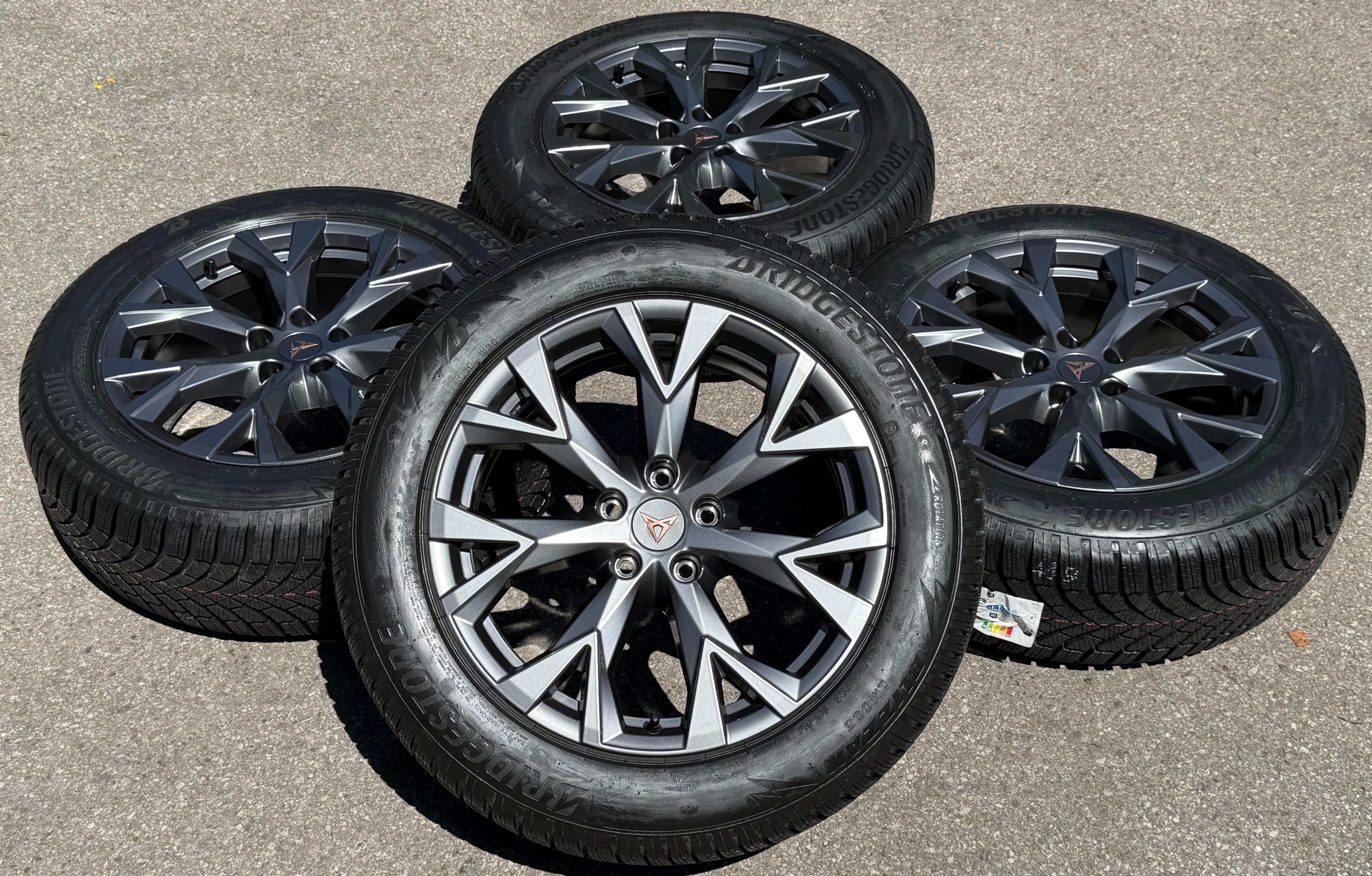 4 ORIGINAL 18" ALU WINTERRÄDER SEAT CUPRA TERRAMAR 235/55R18 104H 2024 NEU