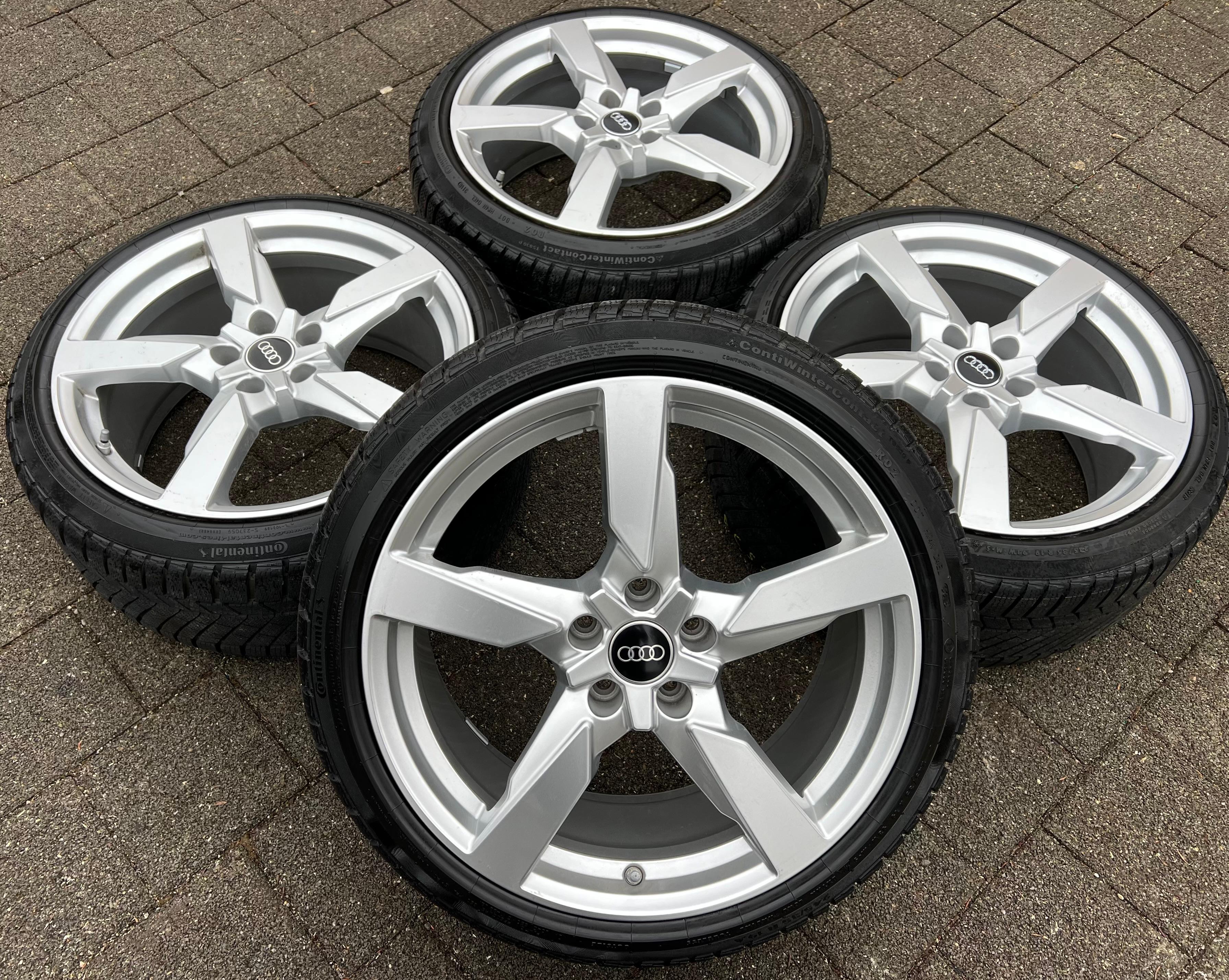 4 ORIGINELE 19" ALUMINIUM WINTERWIELEN AUDI TT TTS 8S 8S0601025AA 245/35R19 93W GRATIS LEVERING