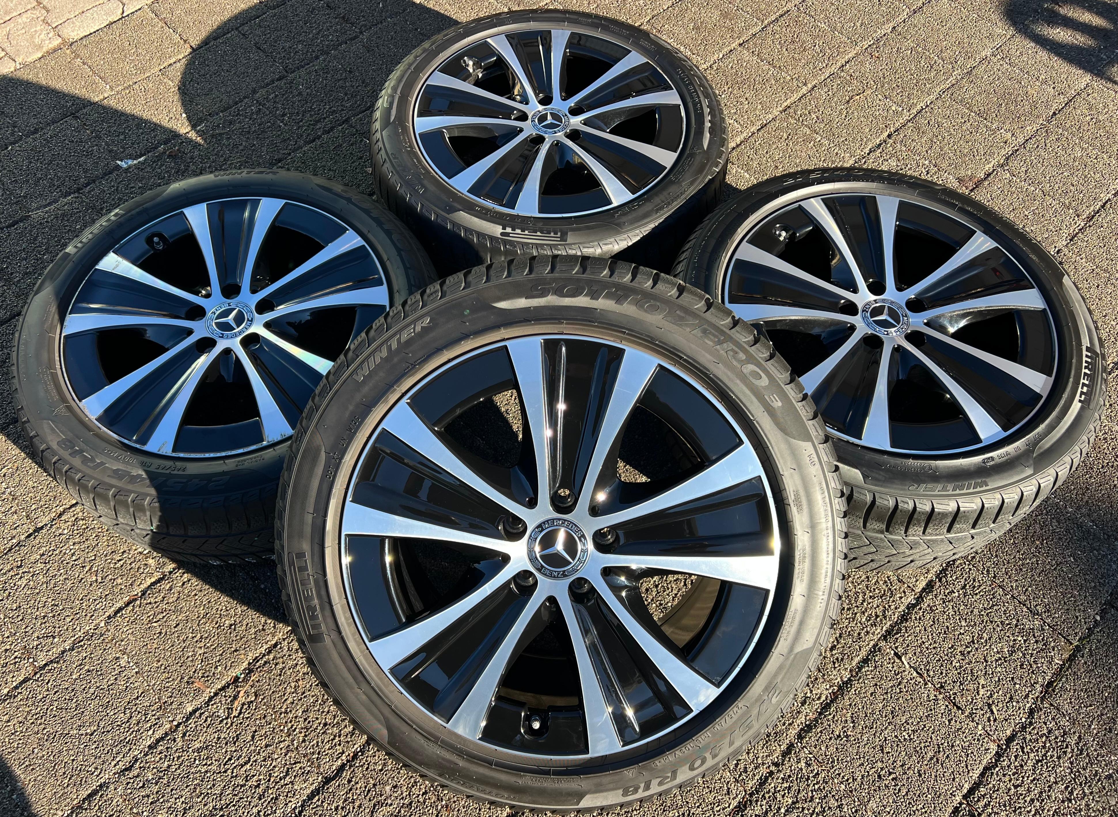 4 ORIGINAL 18" ALUFELGEN MERCEDES E-KLASSE W213 8x18 ET43 9x19 ET52,5 FREIHAUS