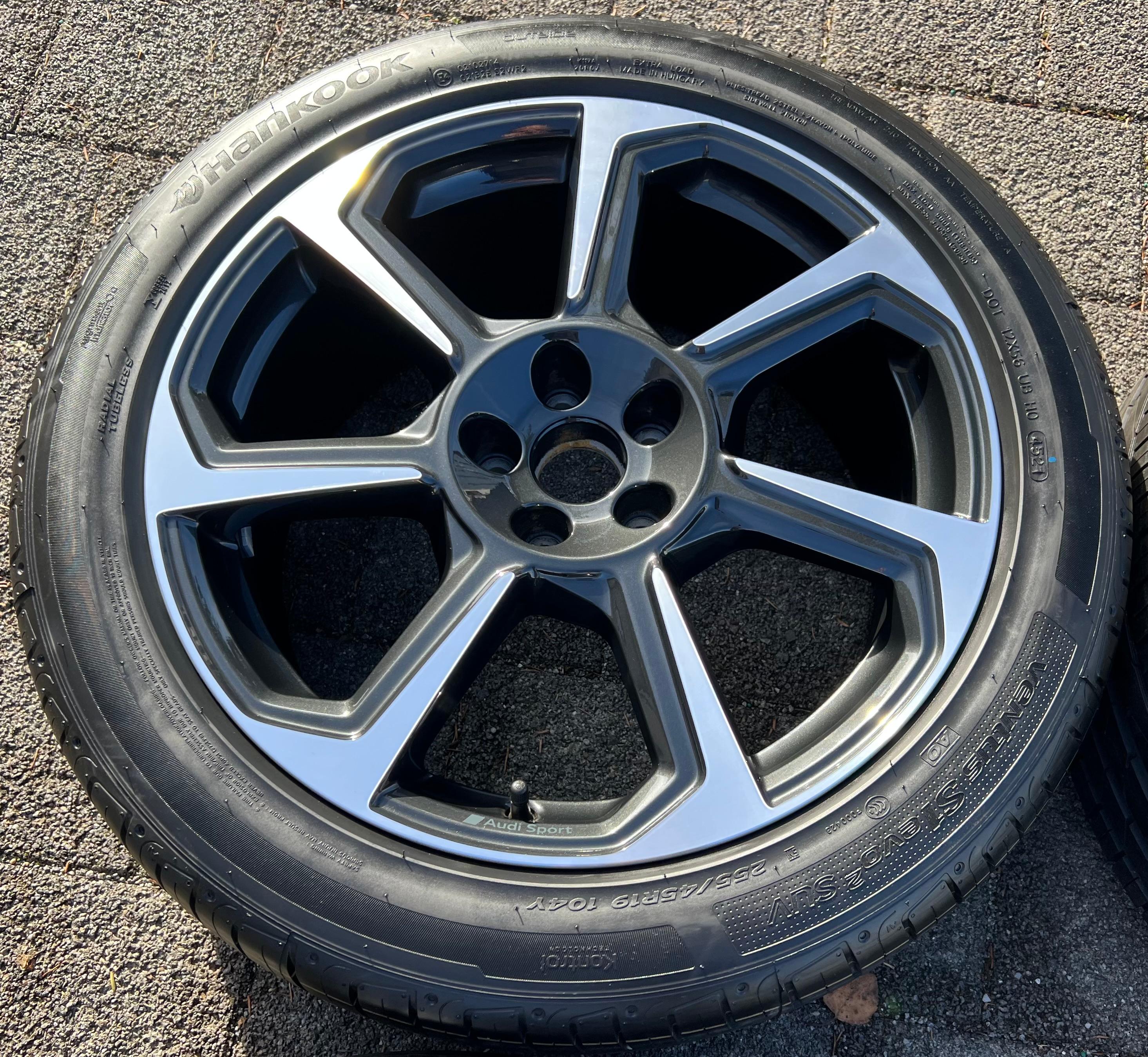 4 jantes d'été en aluminium d'origine 19 pouces pour Audi Q3 F3B 83A 83A601025D 255/45R19 104Y