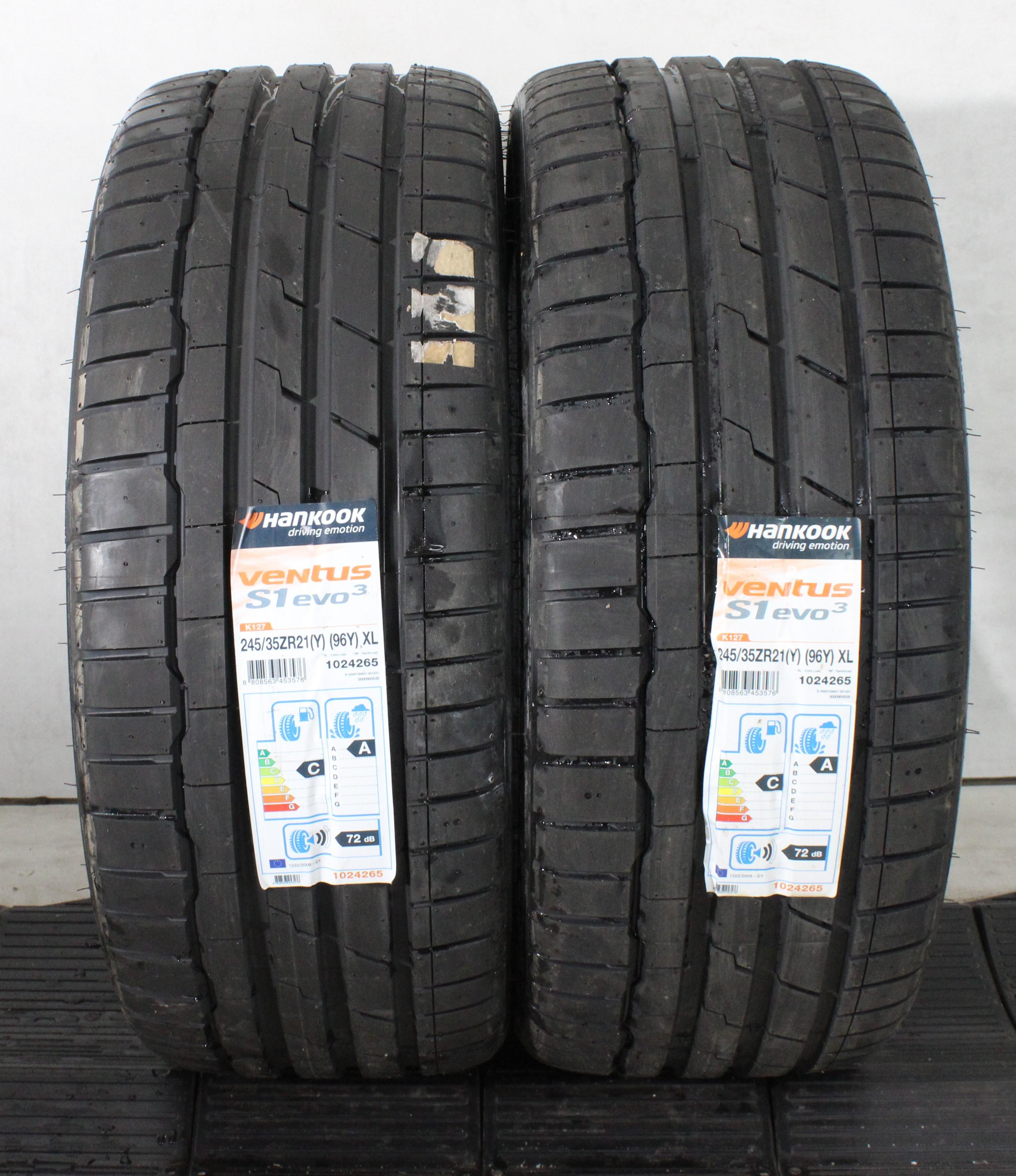 2 x 245/35R21 96Y Sommerreifen Hankook Ventus S1 Evo 3 2020 XL