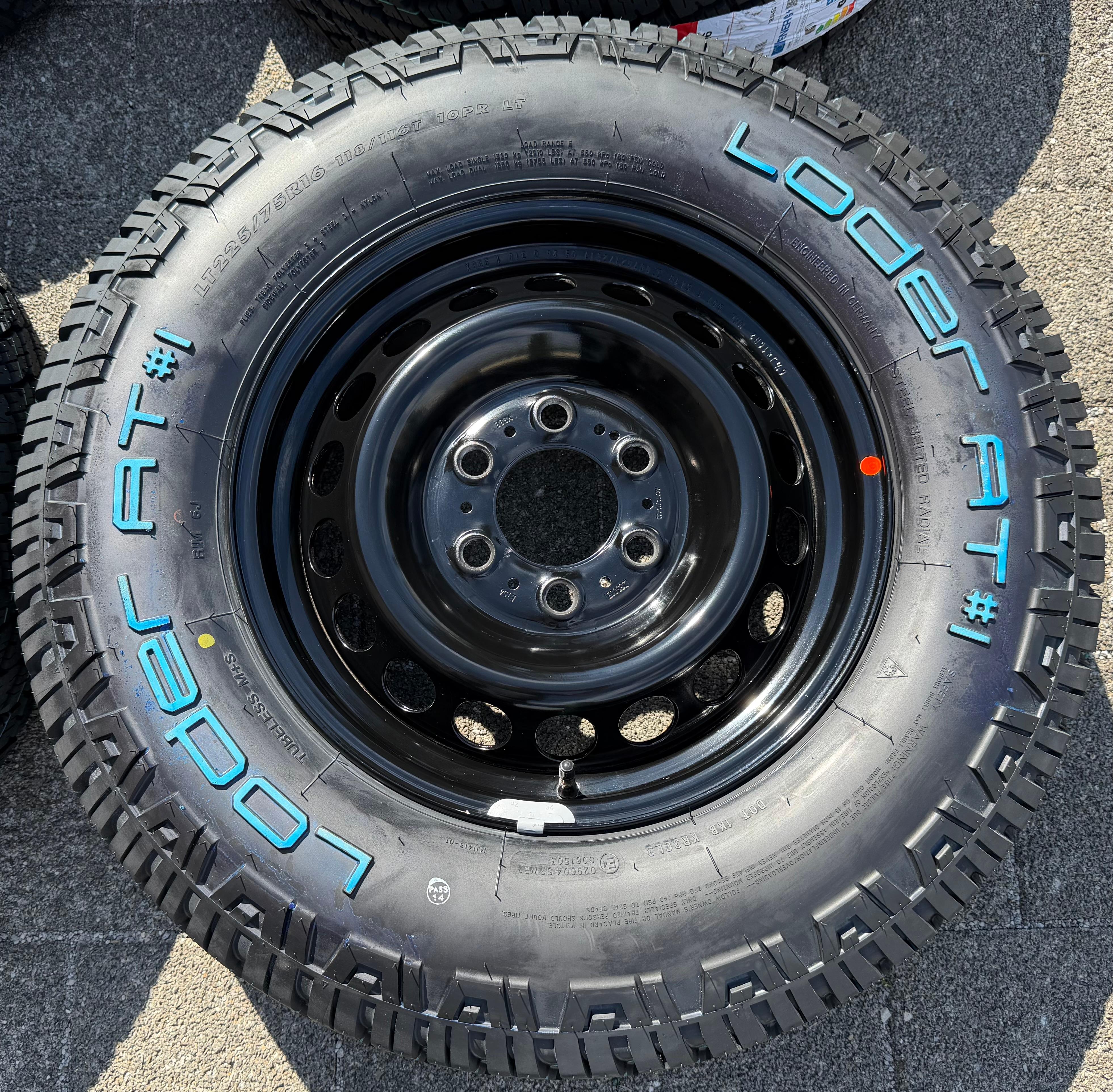 4 Allwetterräder Mercedes Sprinter W907 907 225/75R16C 118/116T LODER AT#1 Ganzjahresreifen NEU