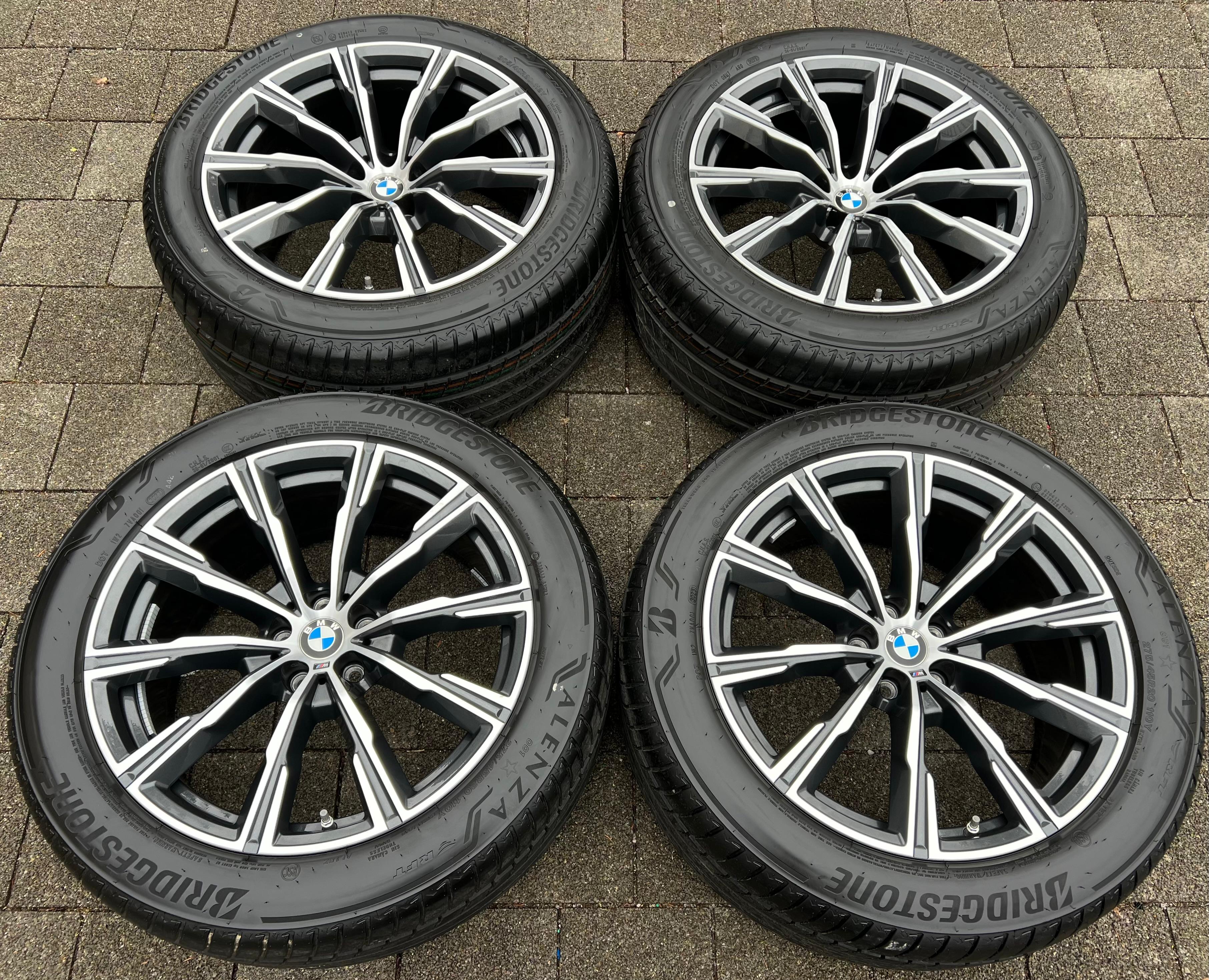 4 ORIGINAL 20" ALU SOMMERRÄDER BMW X5 G05 X6 G06 STYLING M740 275/45R20 110Y 305/40R20 112Y